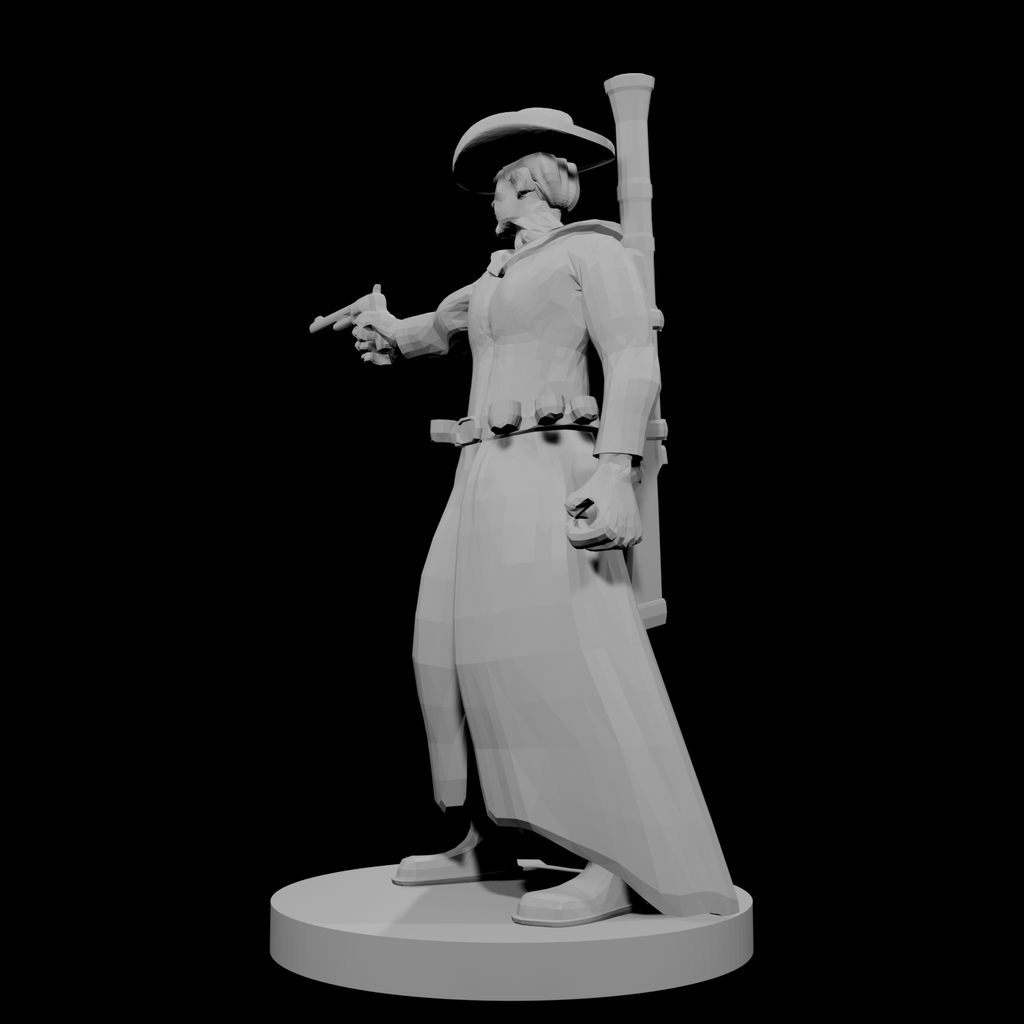 Human Gunslinger One Pistol Male