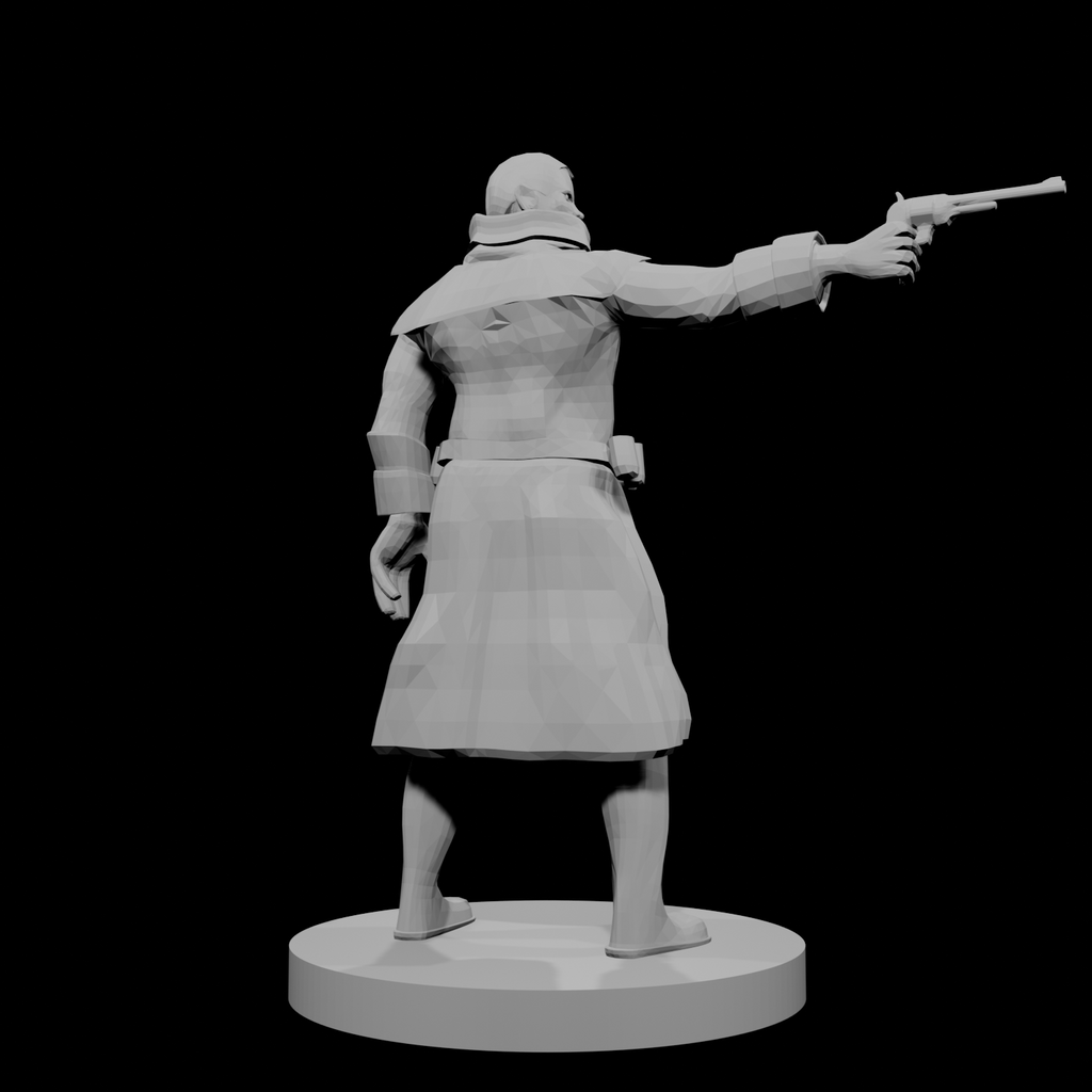 Human Gunslinger One Pistol Male 2