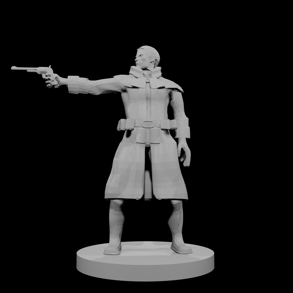 Human Gunslinger One Pistol Male 2