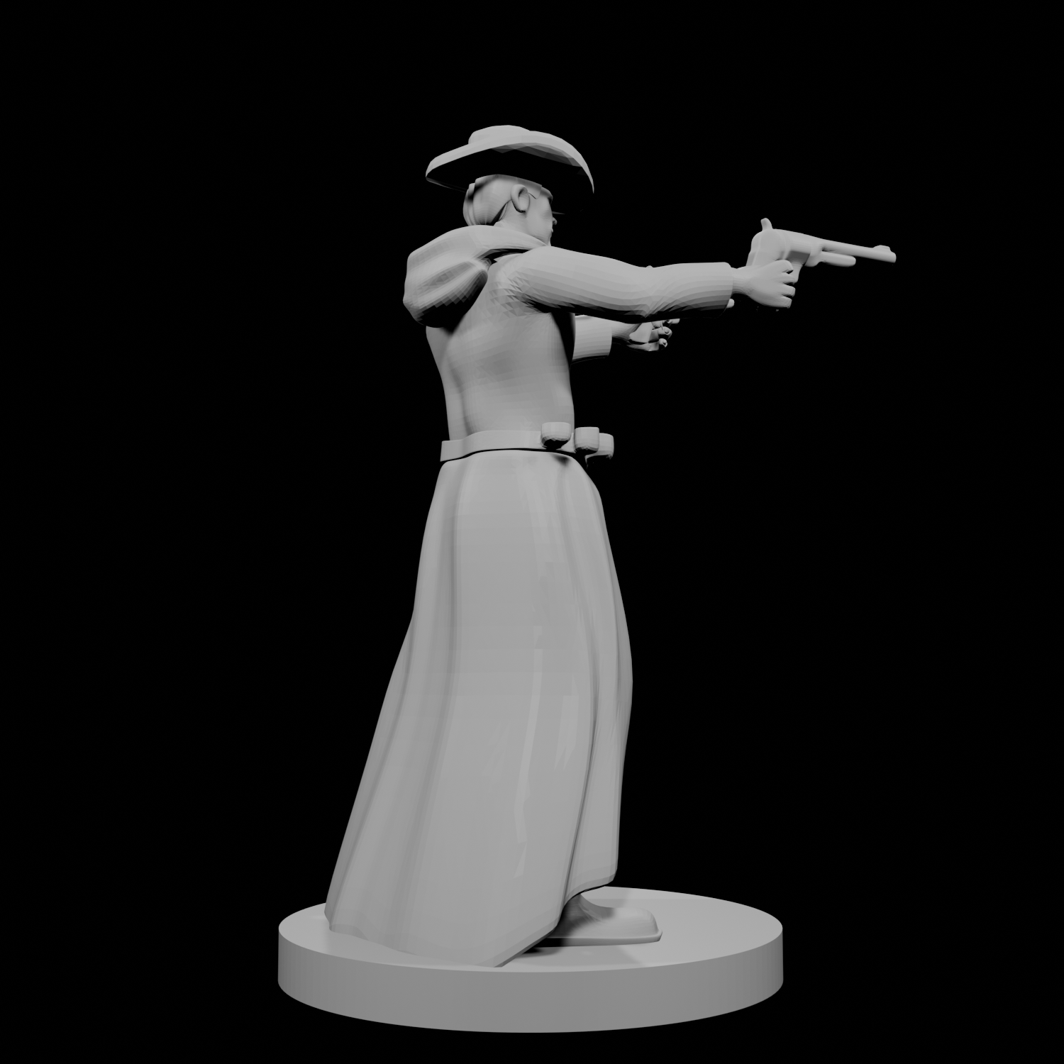 Human Gunslinger two Pistols Male