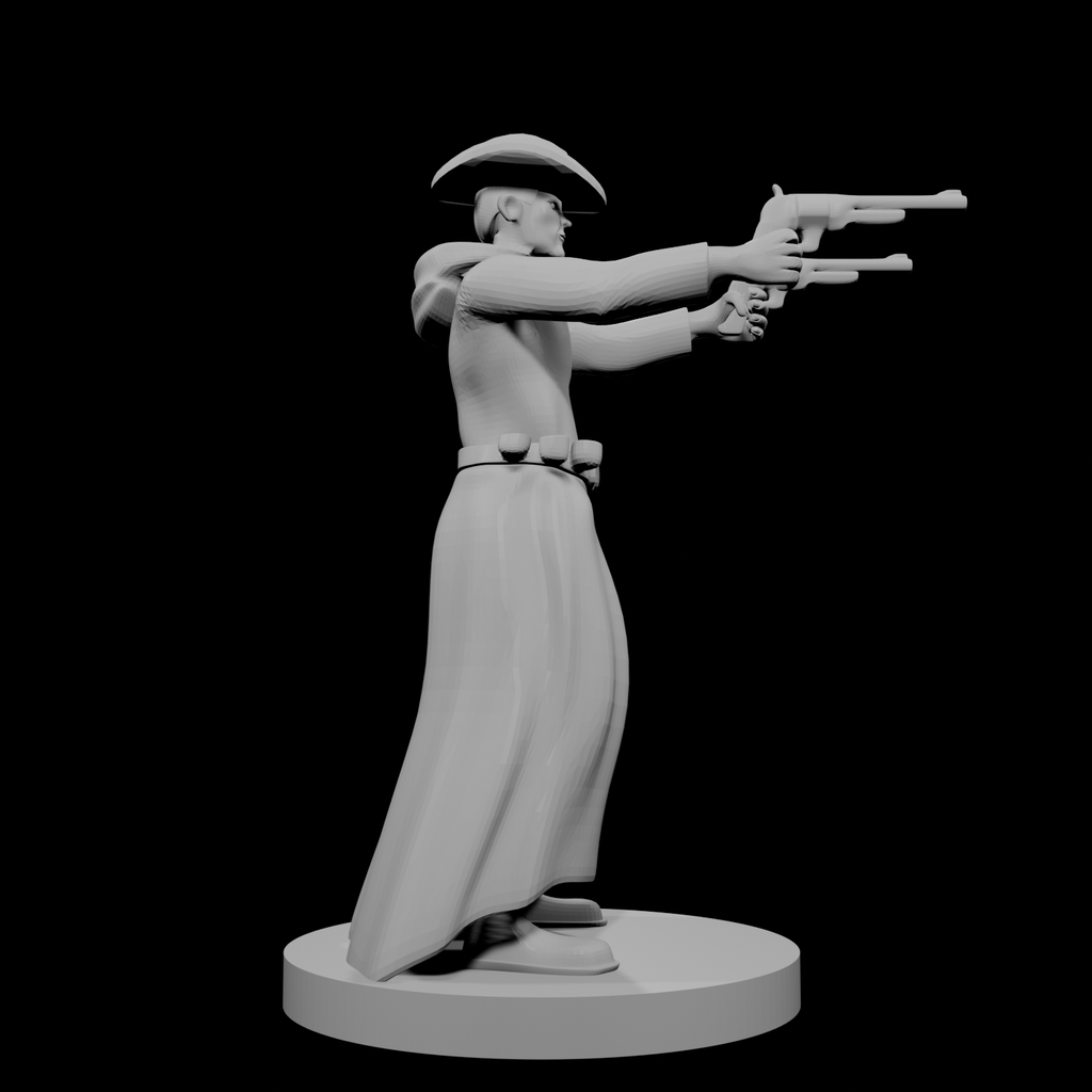 Human Gunslinger two Pistols Male