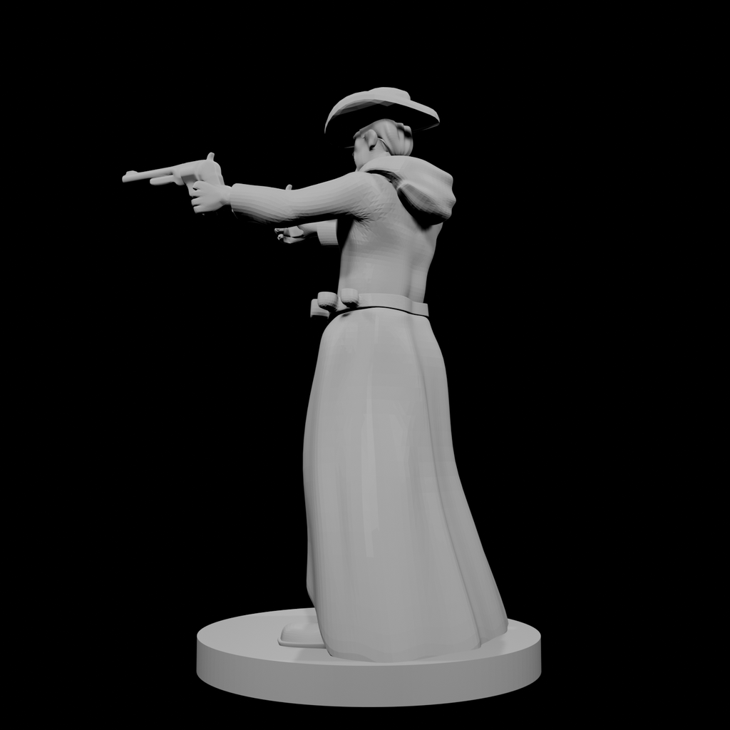 Human Gunslinger two Pistols Male