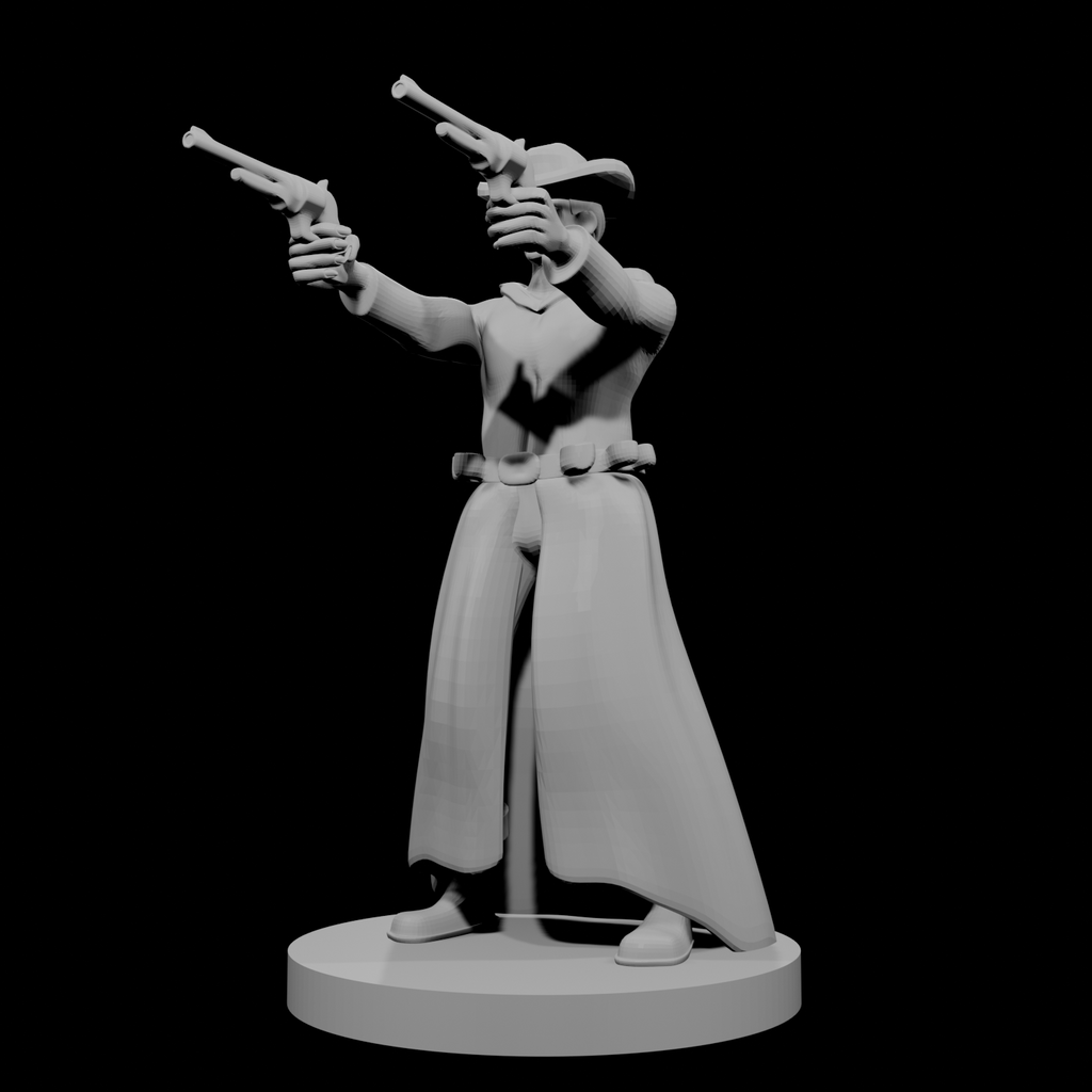Human Gunslinger two Pistols Male