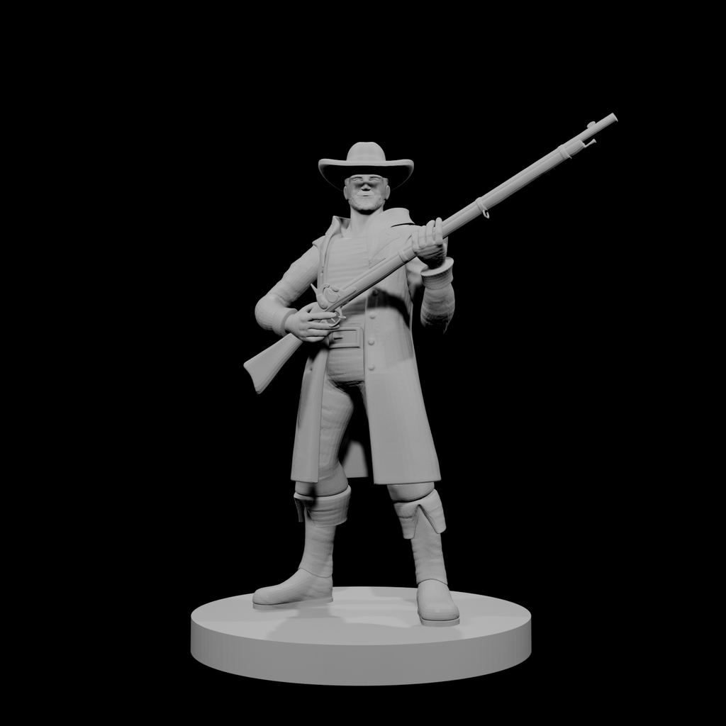 Human Gunslinger with Musket