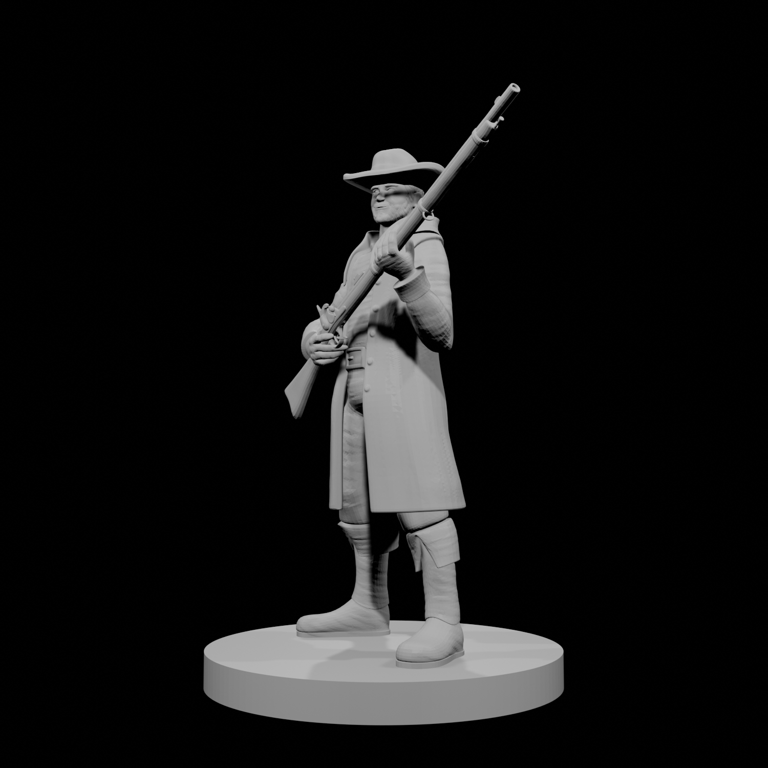 Human Gunslinger with Musket