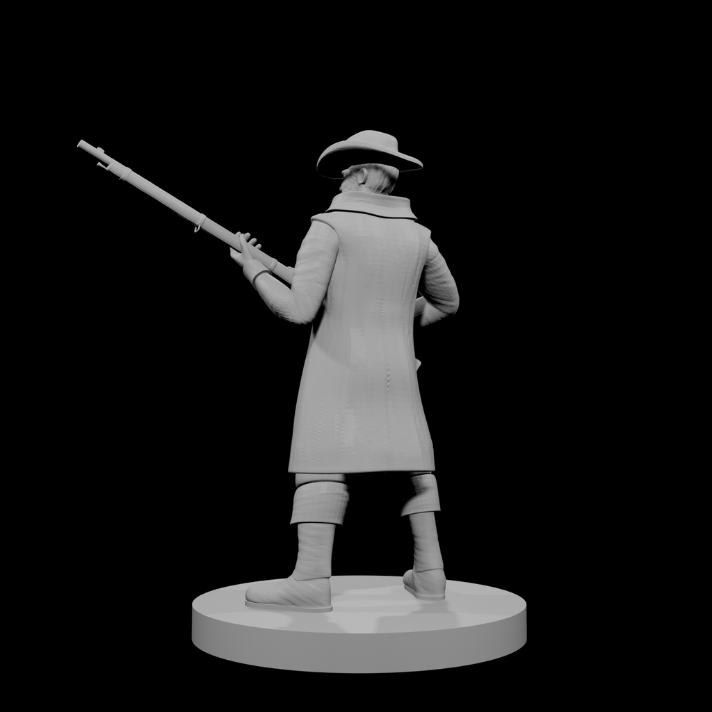 Human Gunslinger with Musket