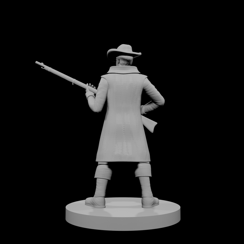 Human Gunslinger with Musket