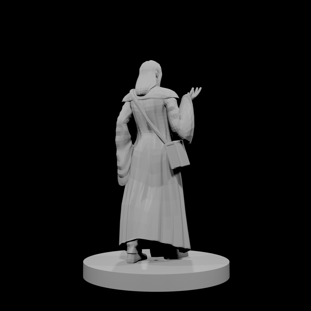 Human Magic Cleric with Whip
