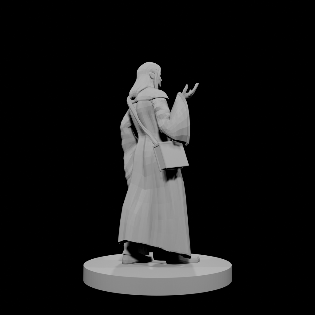 Human Magic Cleric with Whip