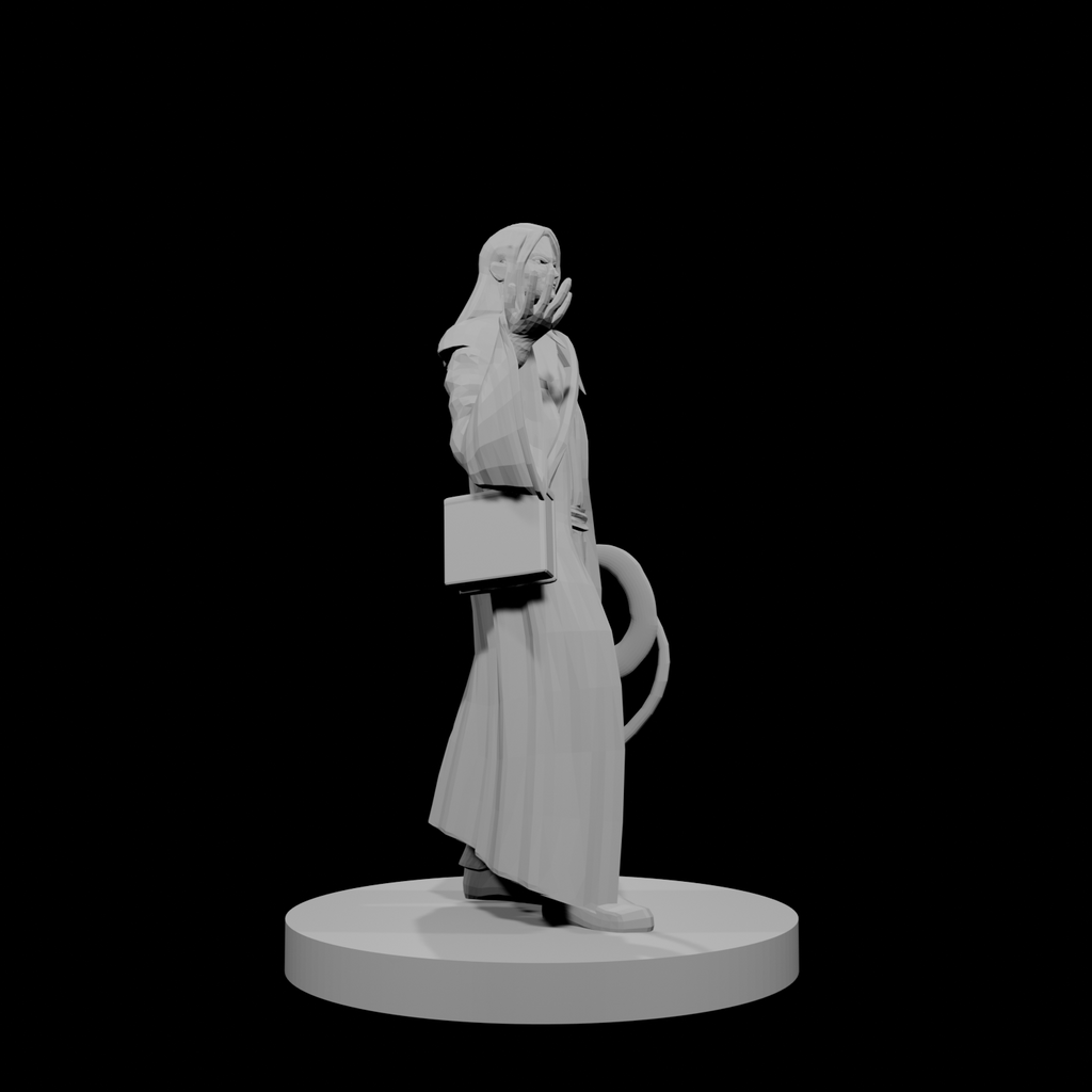 Human Magic Cleric with Whip