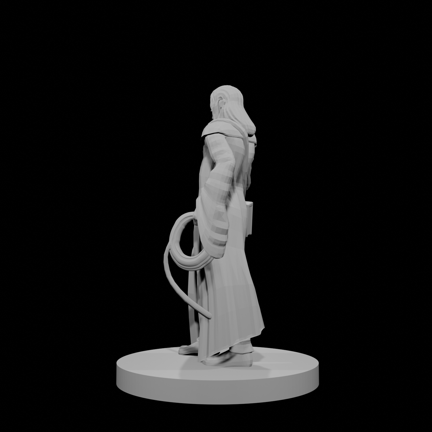 Human Magic Cleric with Whip