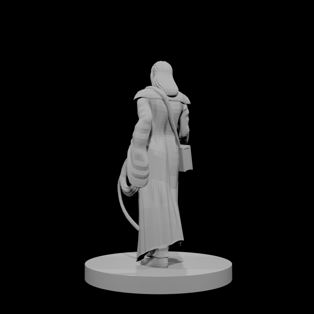 Human Magic Cleric with Whip