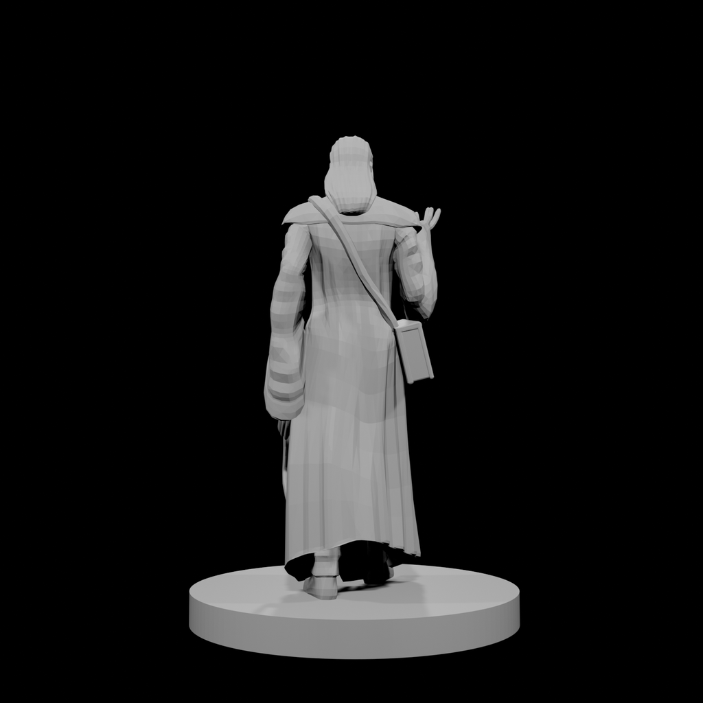 Human Magic Cleric with Whip