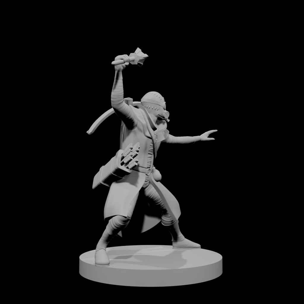Human Male Artificer Alchemist with Gas Mask