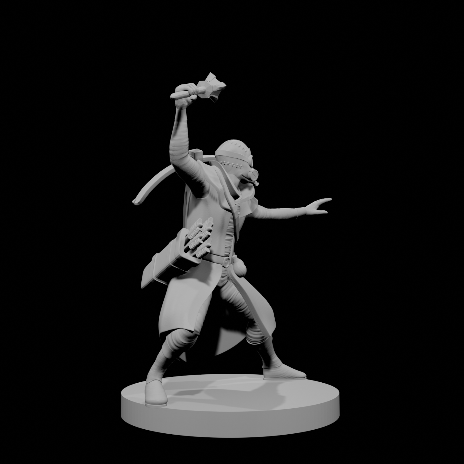 Human Male Artificer Alchemist with Gas Mask