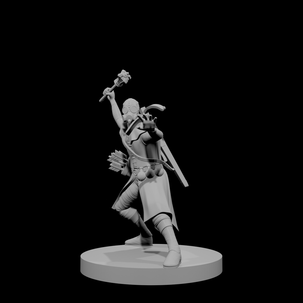 Human Male Artificer Alchemist with Gas Mask