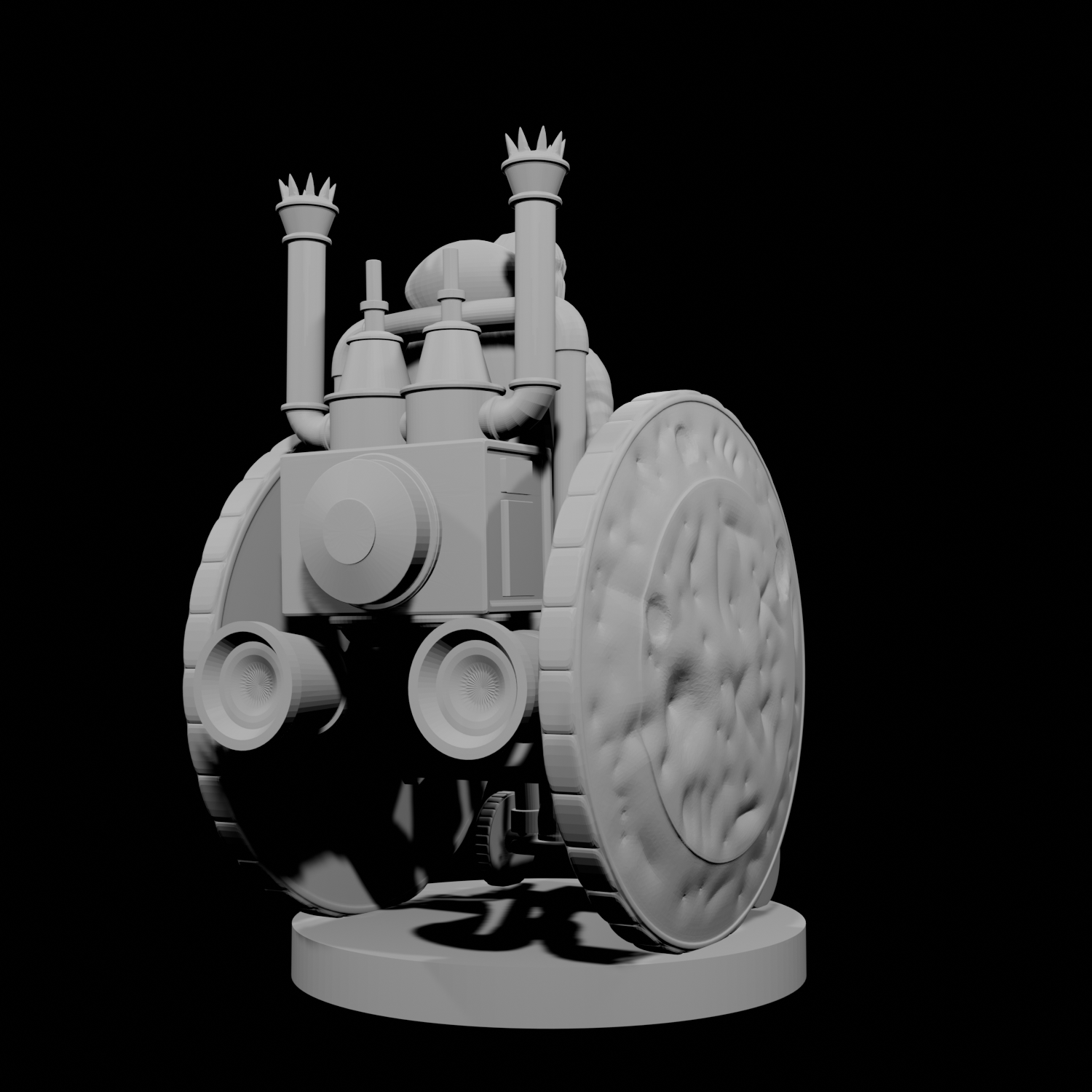 Human Male Artificer on Battle Wheelchair
