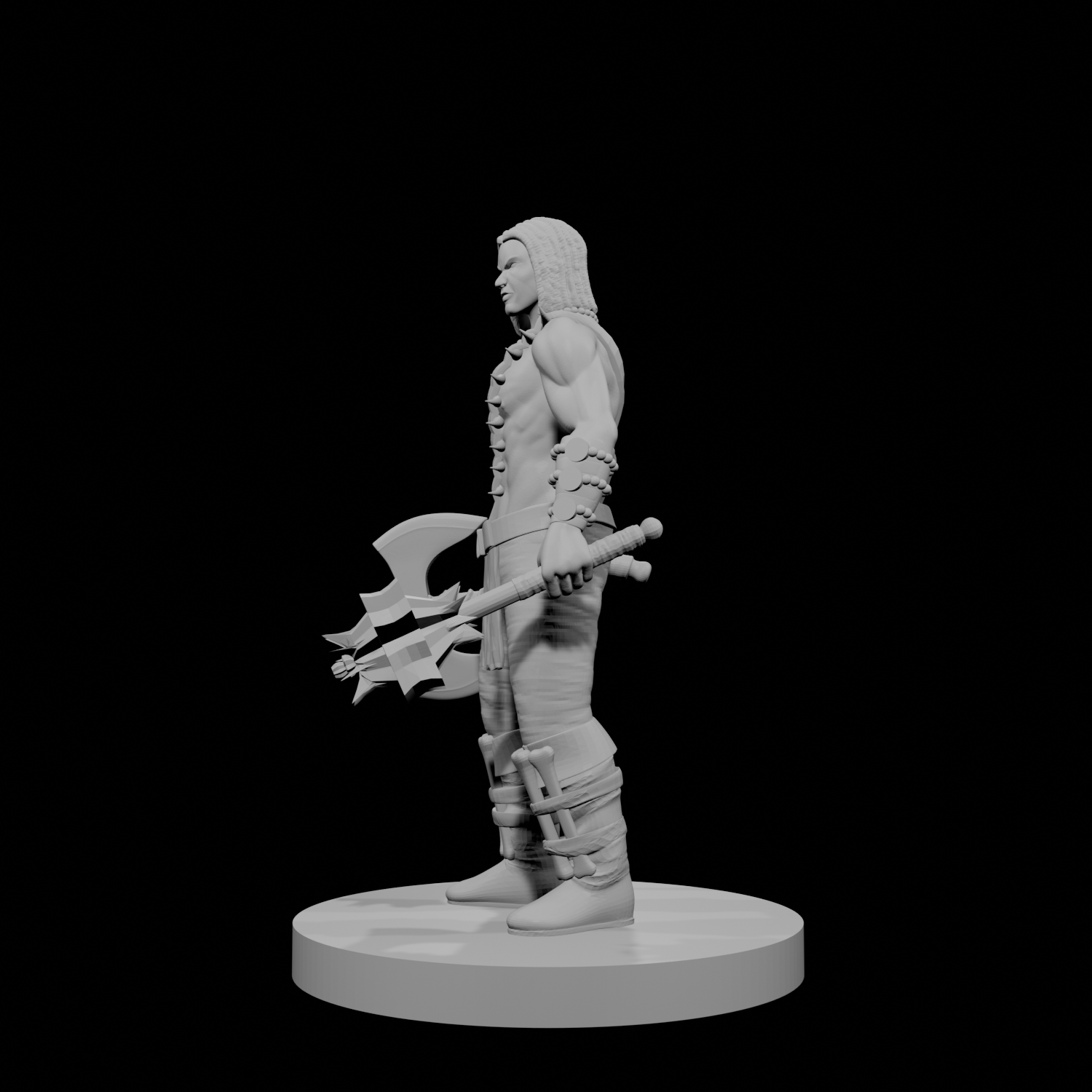 Human Male Barbarian 17