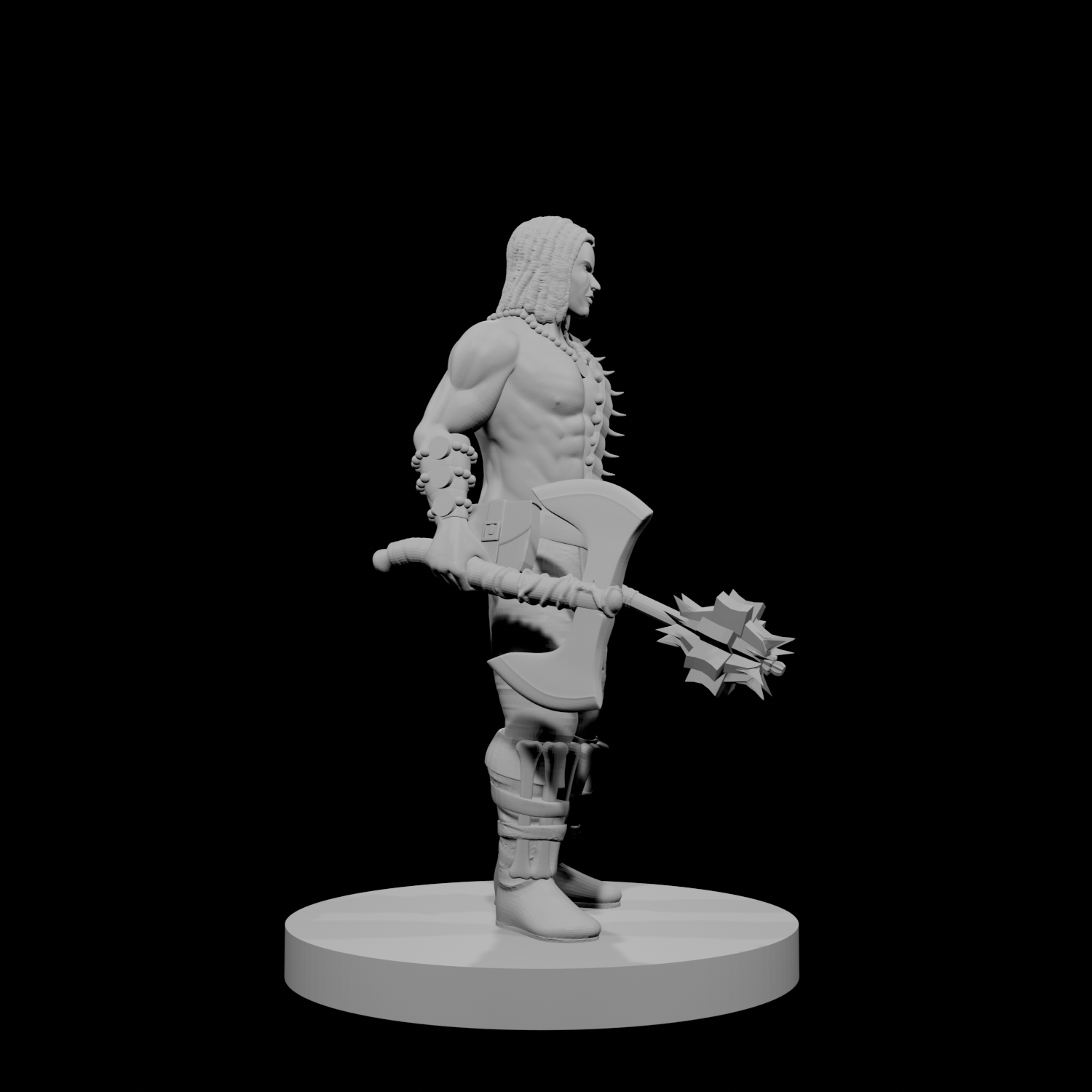 Human Male Barbarian 17