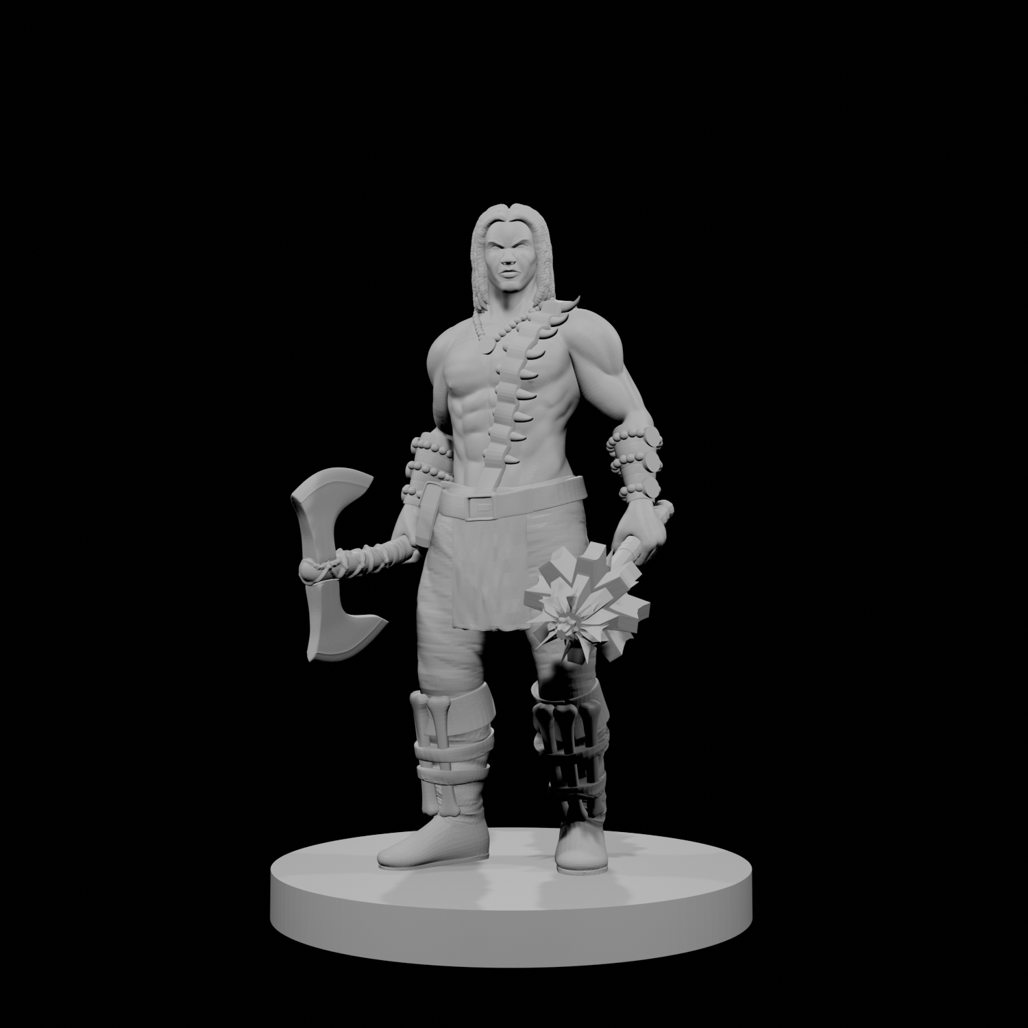 Human Male Barbarian 17