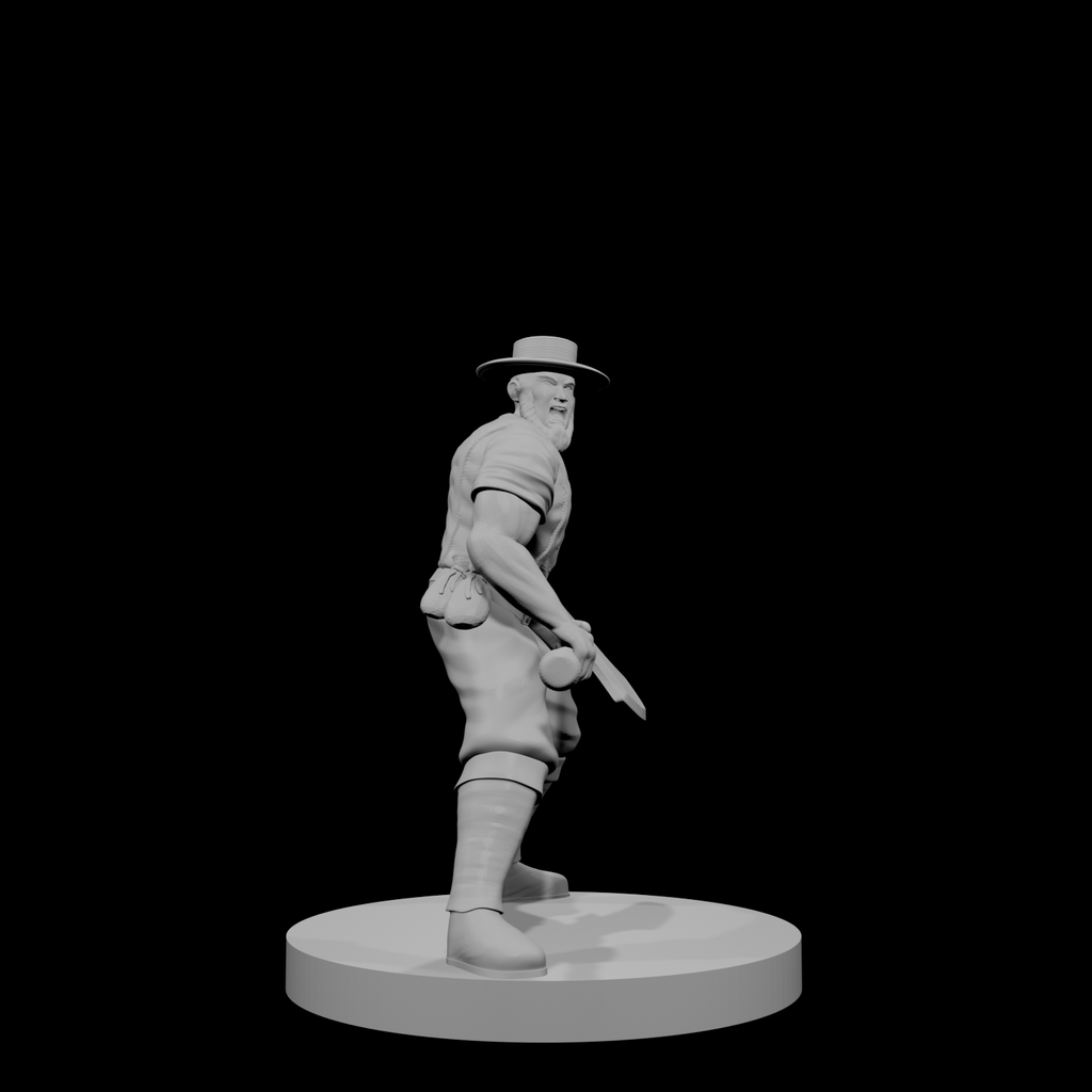 Human Male Barbarian Amish