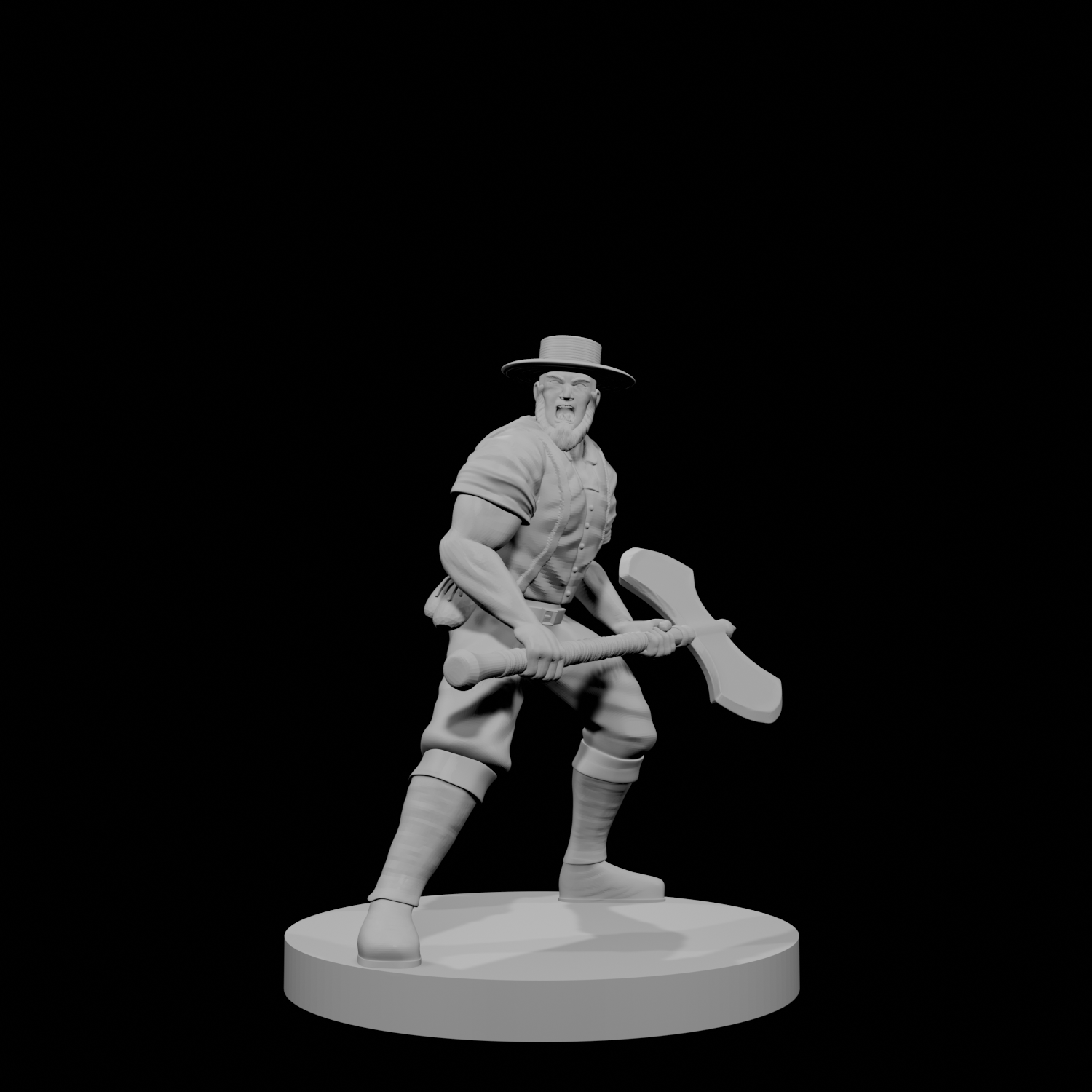 Human Male Barbarian Amish