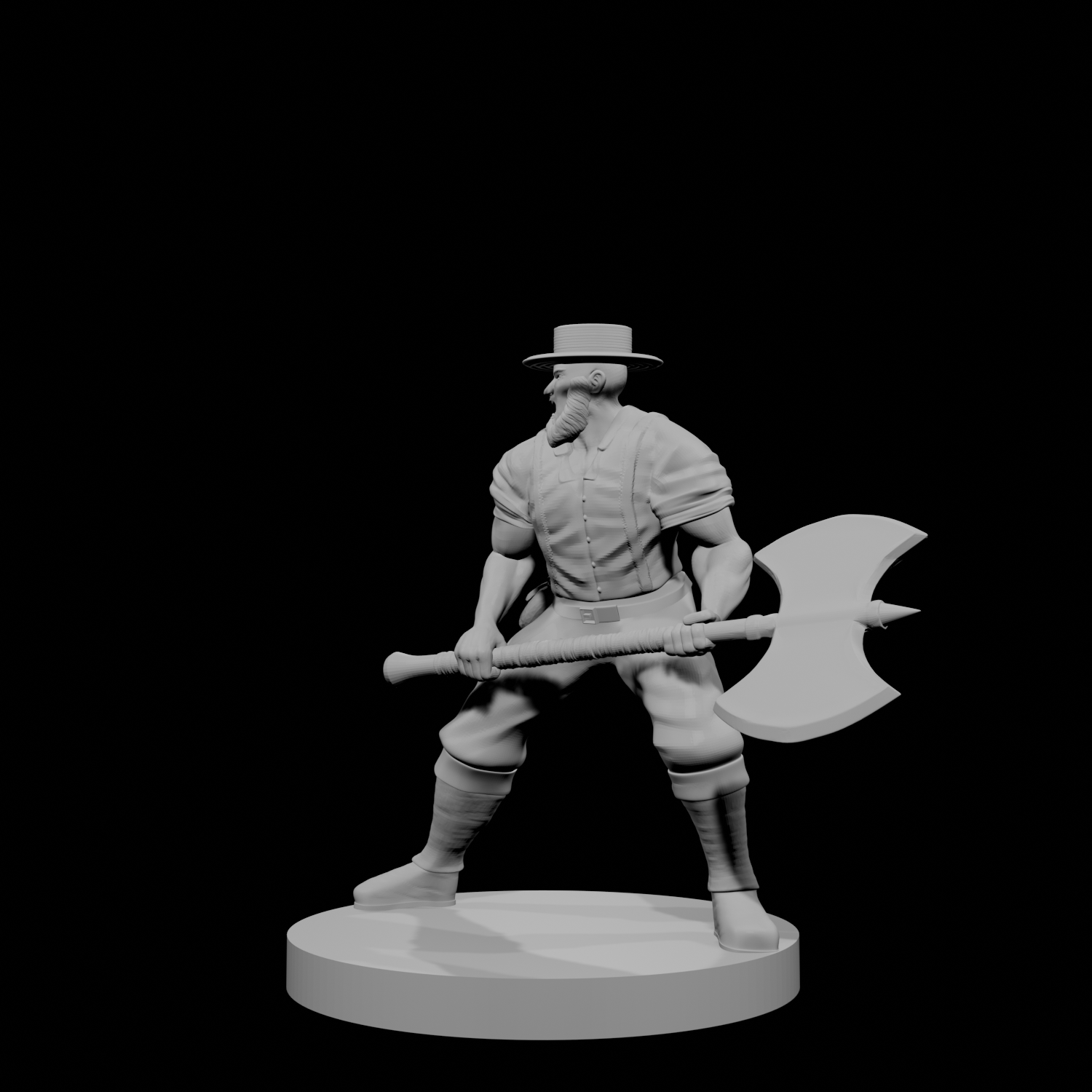 Human Male Barbarian Amish