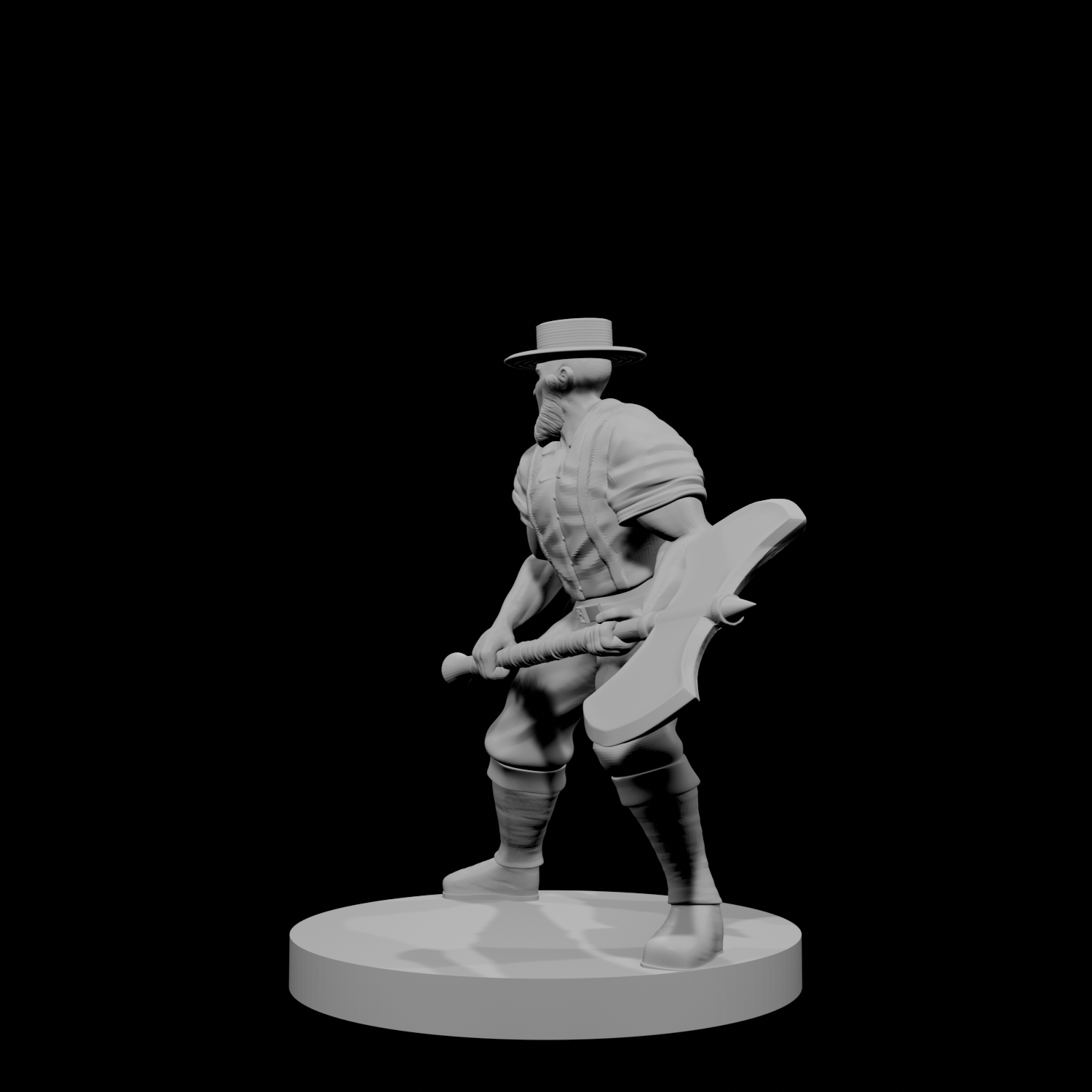 Human Male Barbarian Amish