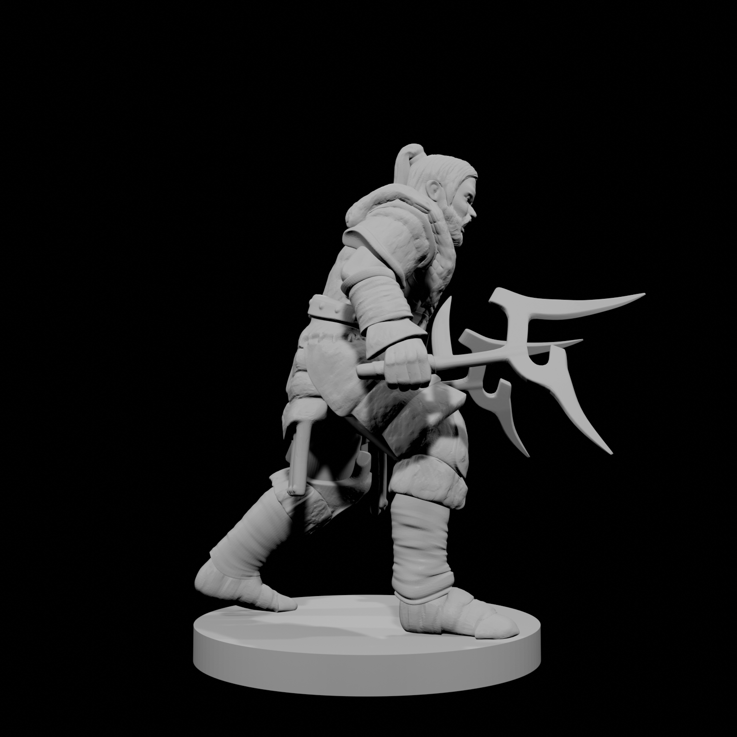 Human Male Barbarian Duel Wielding Mambele