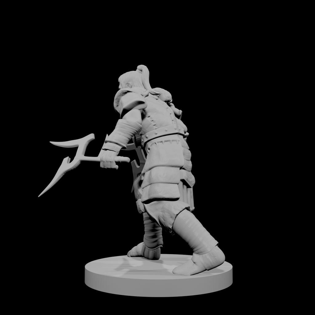 Human Male Barbarian Duel Wielding Mambele