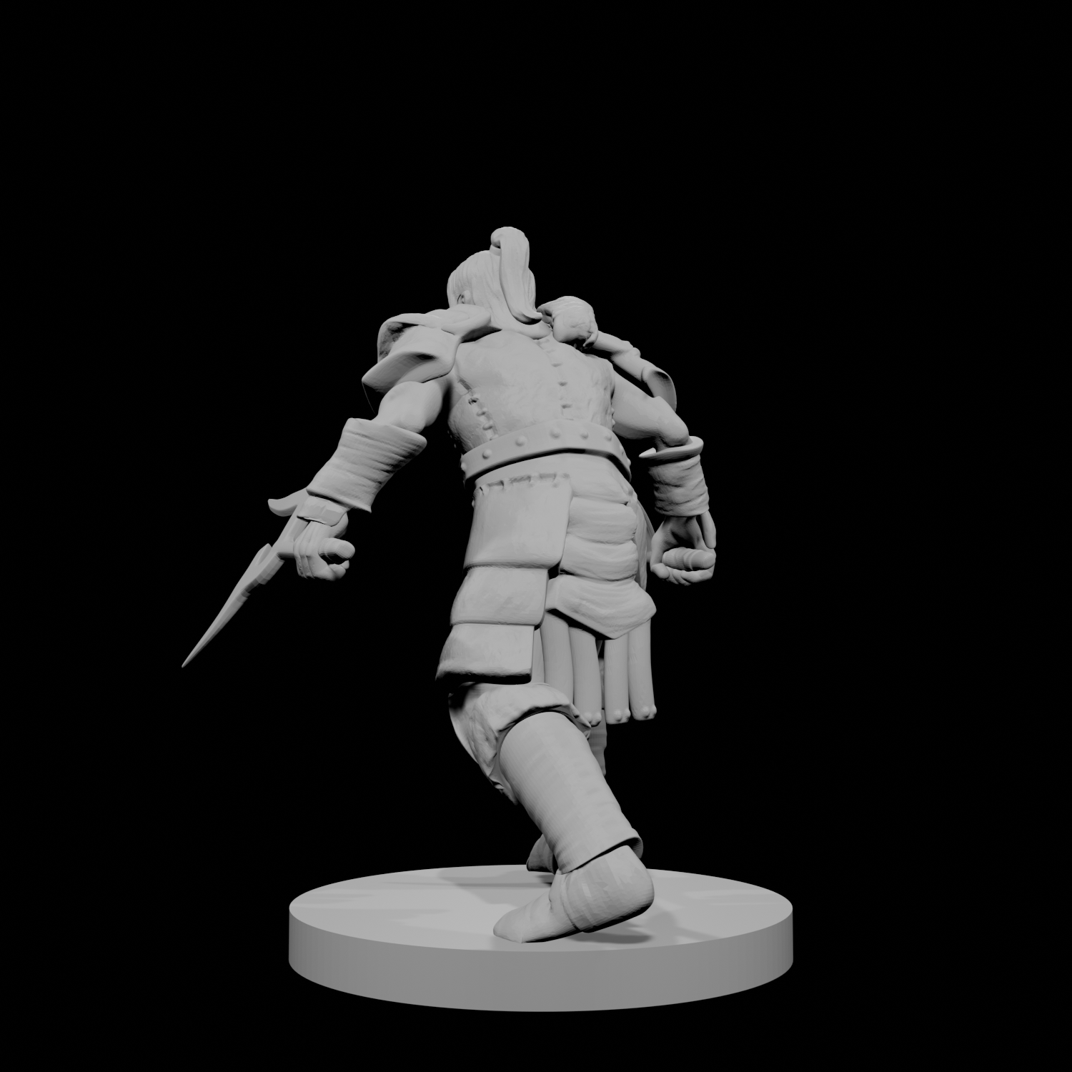 Human Male Barbarian Duel Wielding Mambele