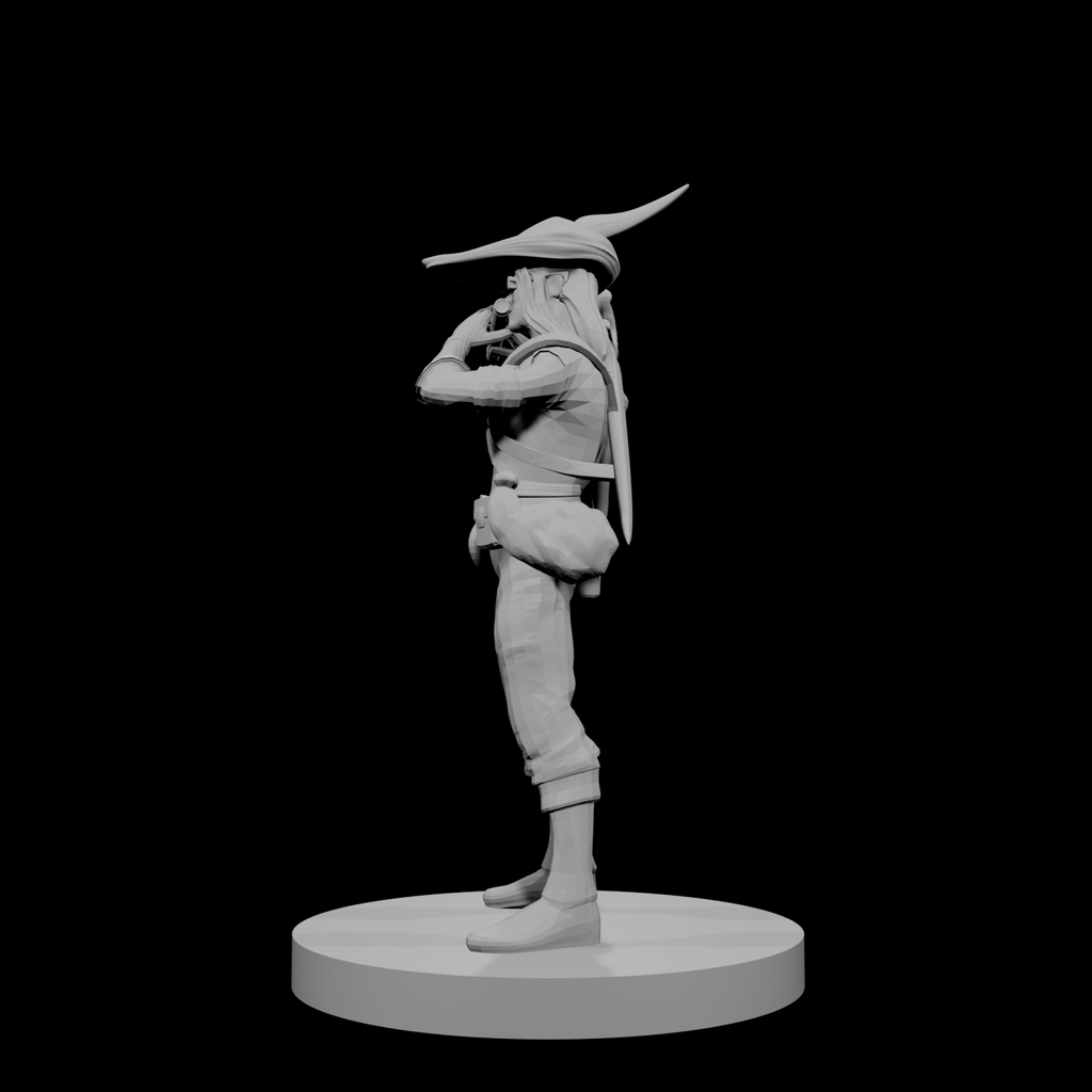 Human Male Bard with Flute