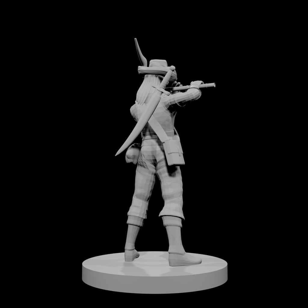 Human Male Bard with Flute