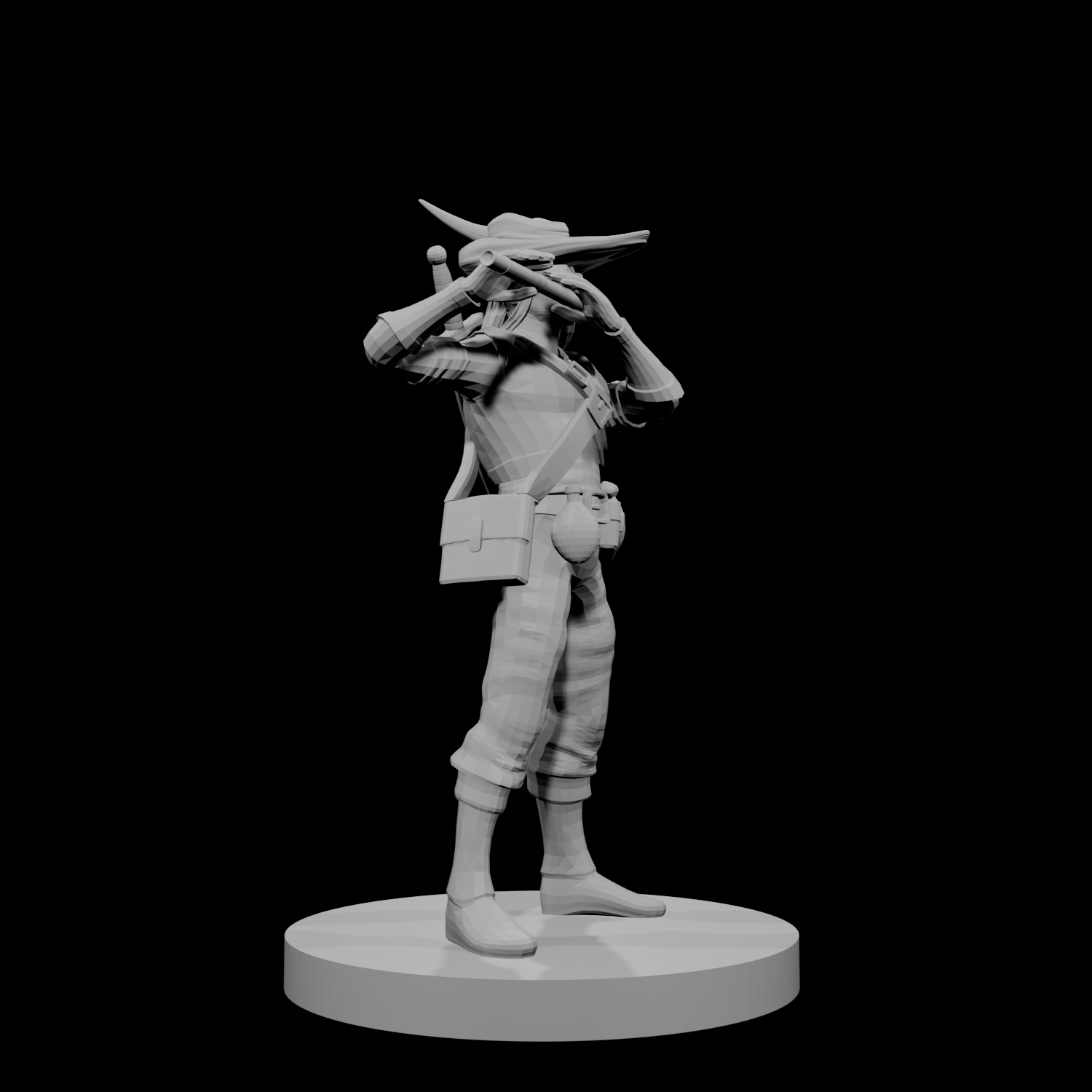 Human Male Bard with Flute