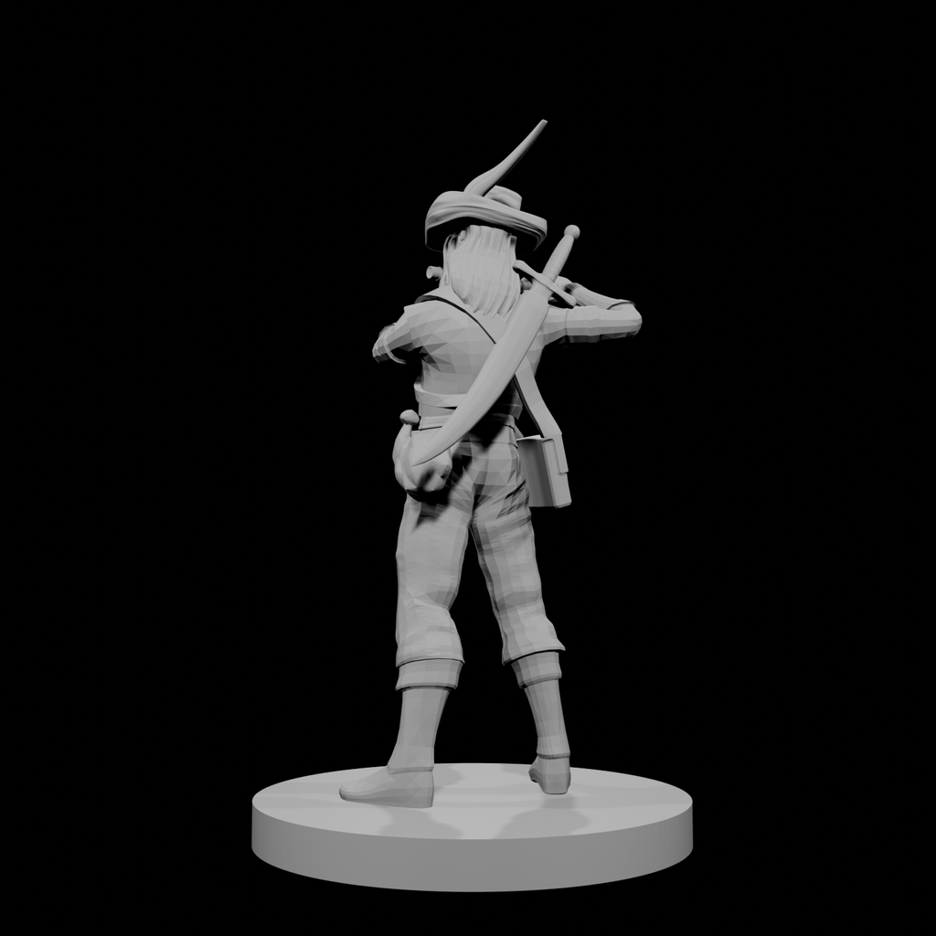 Human Male Bard with Flute