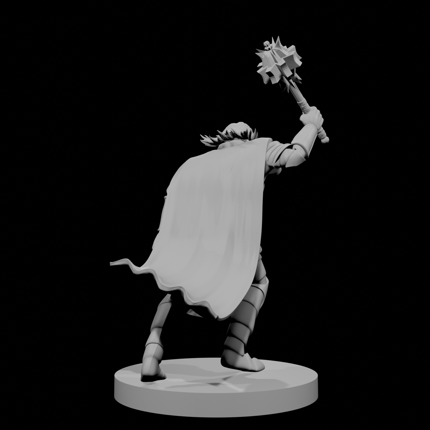 Human Male Cleric Charging