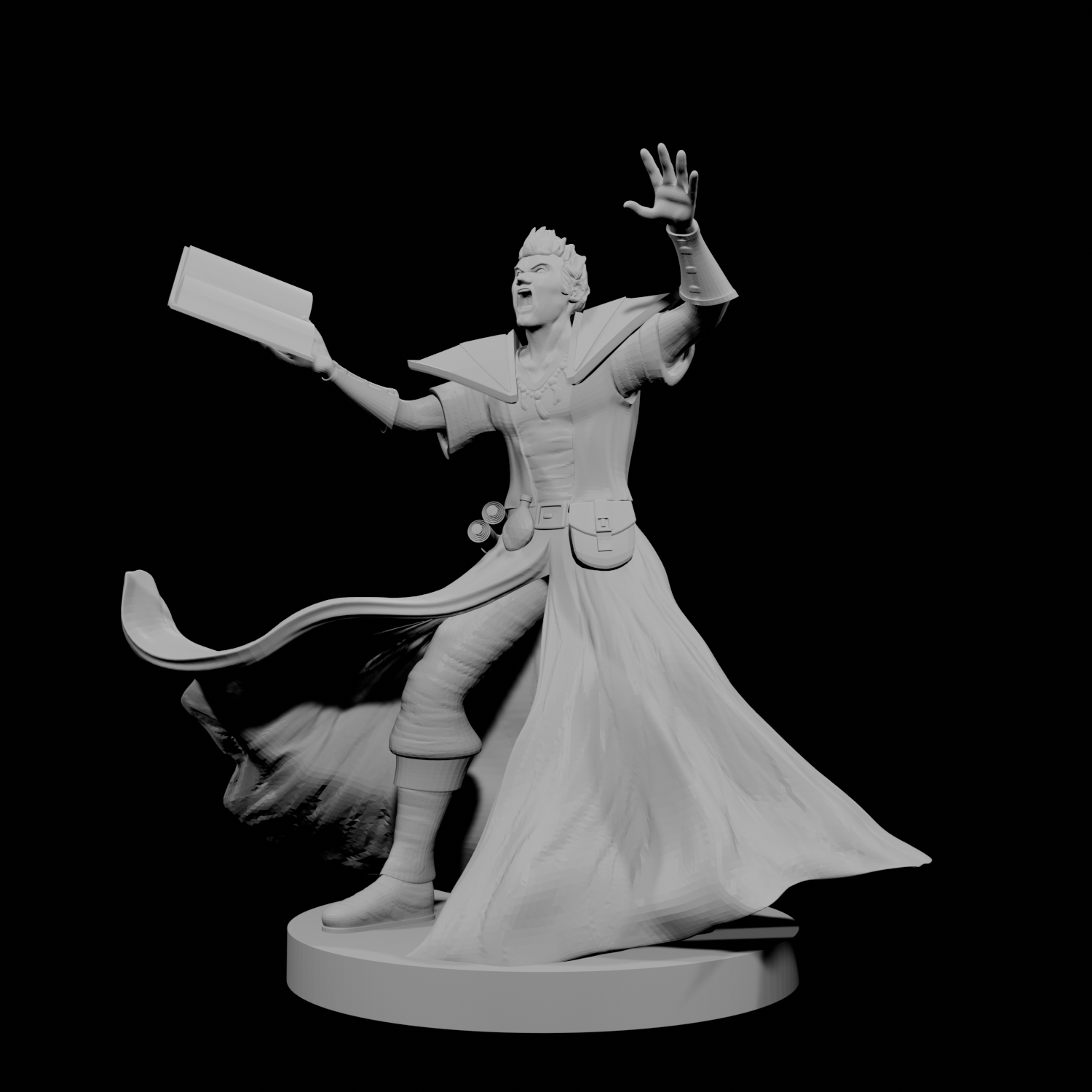 Human Male Evoker Wizard