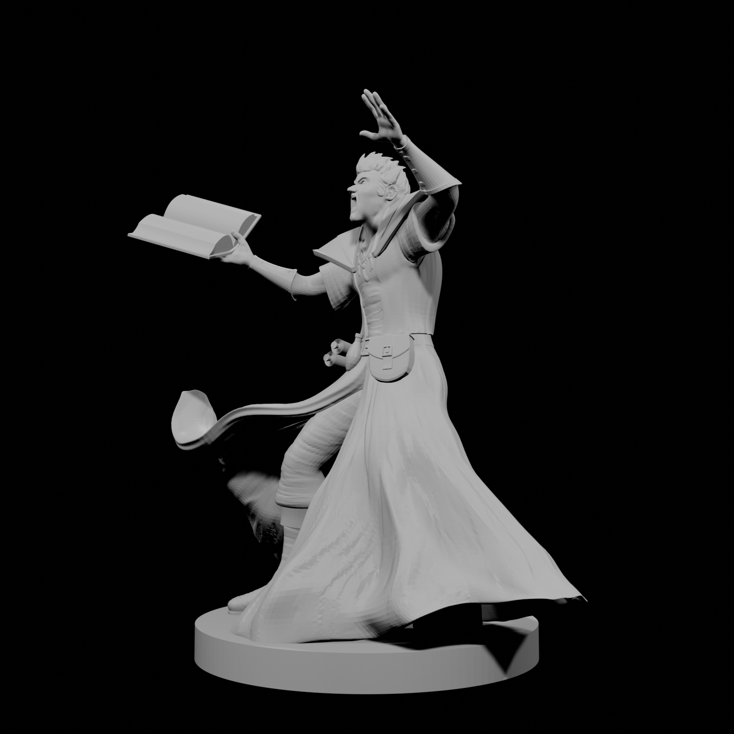 Human Male Evoker Wizard