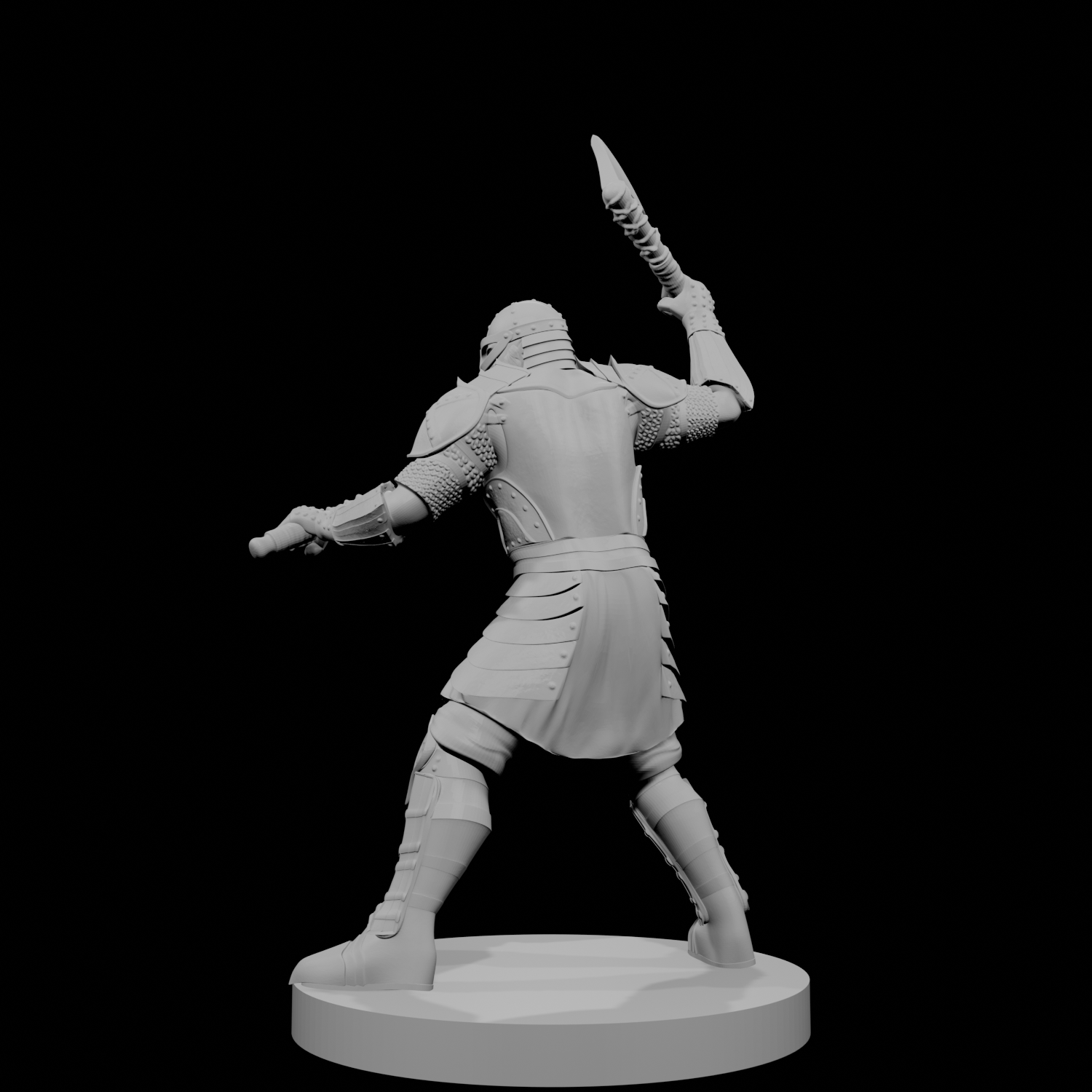 Human Male Fighter 4 Two Axes