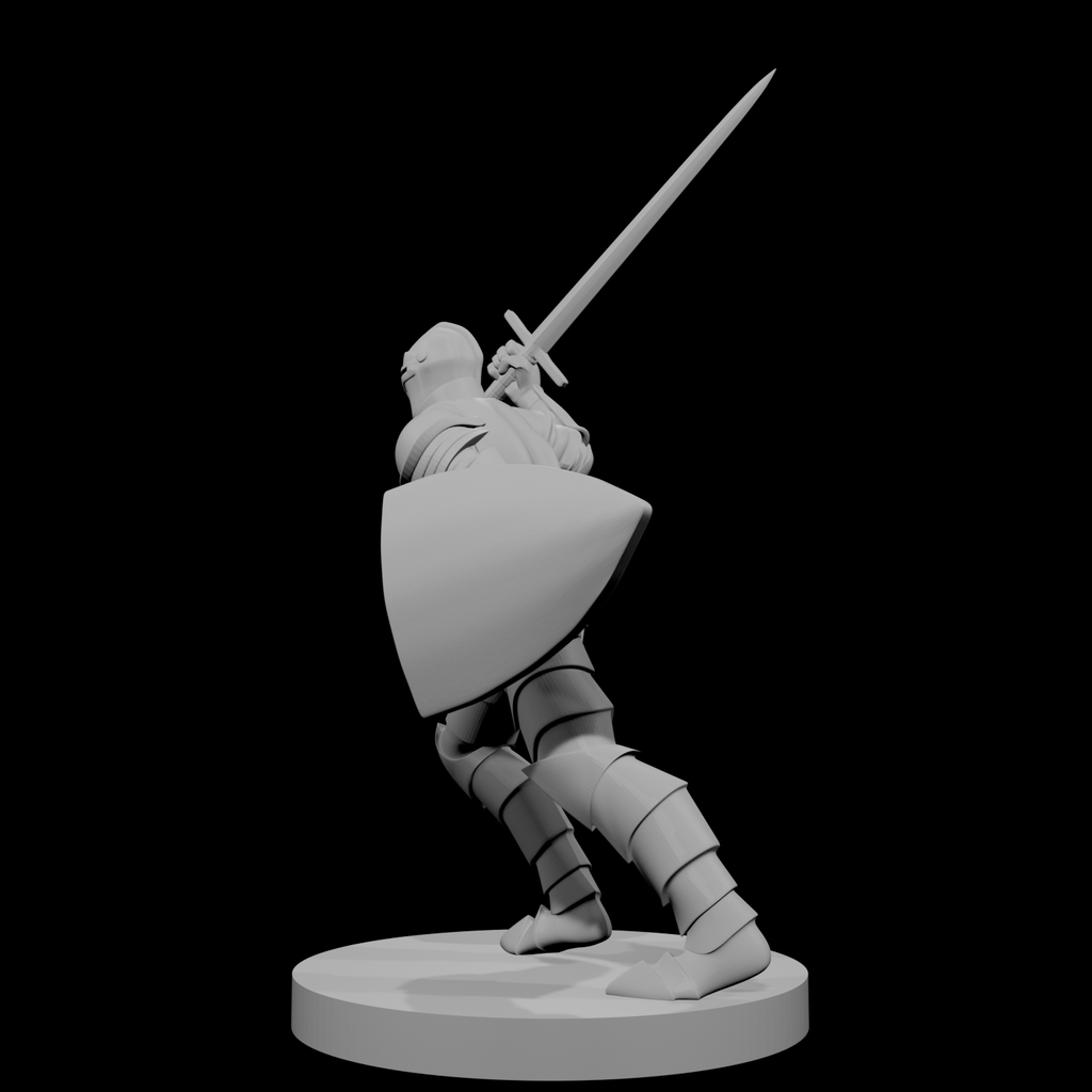 Human Male Fighter charging