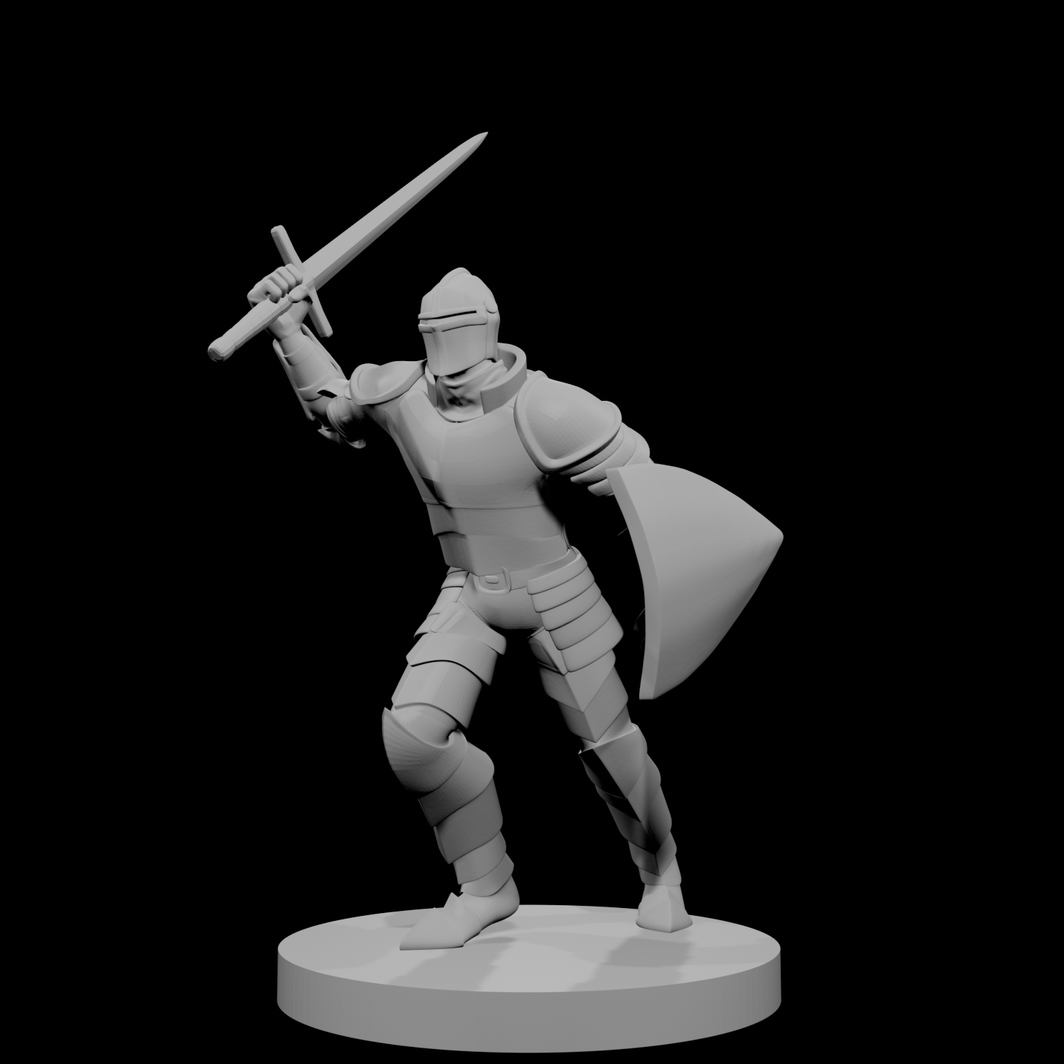 Human Male Fighter charging
