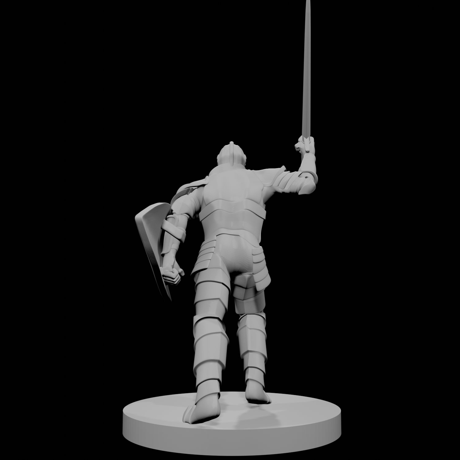 Human Male Fighter charging