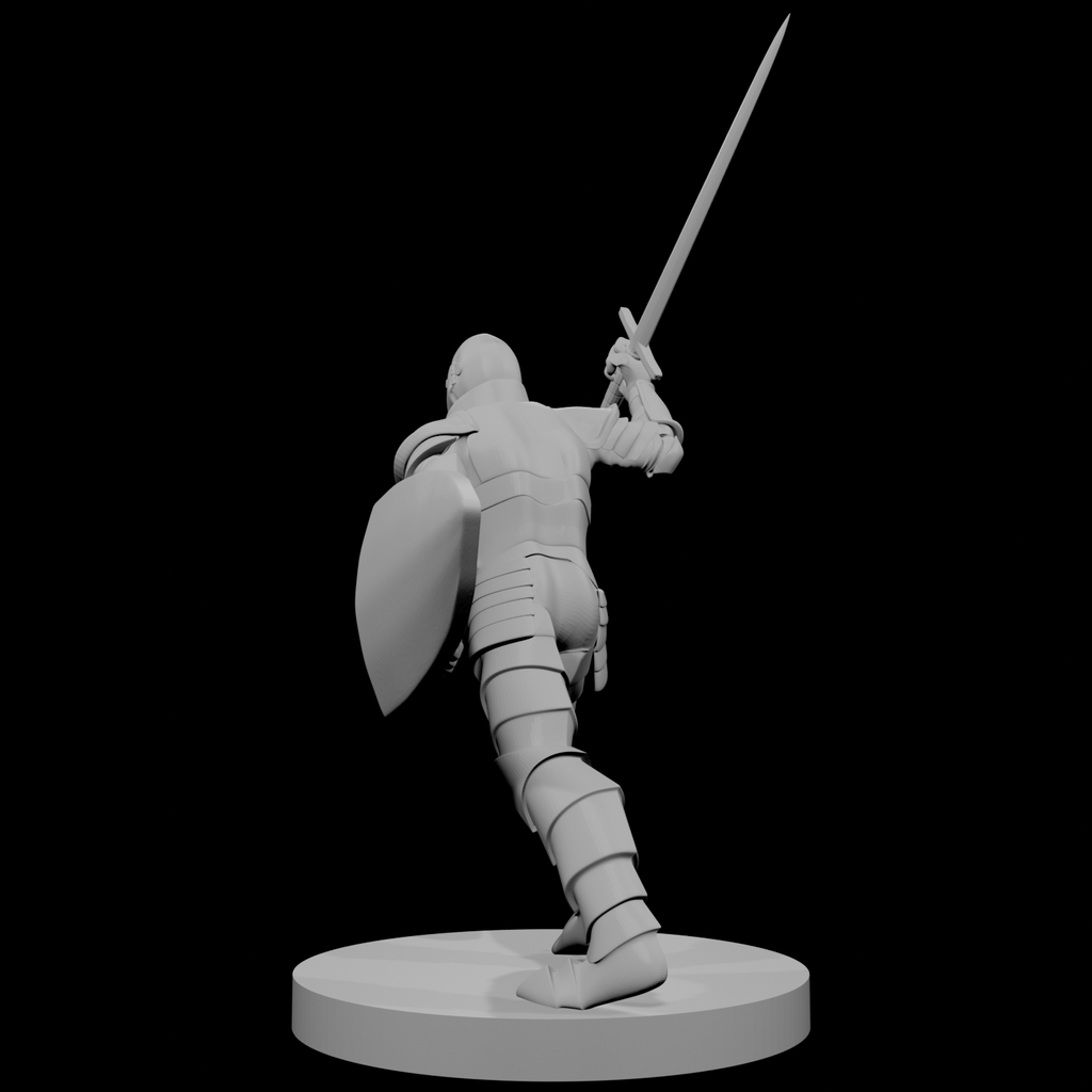 Human Male Fighter with hounskull bacinet