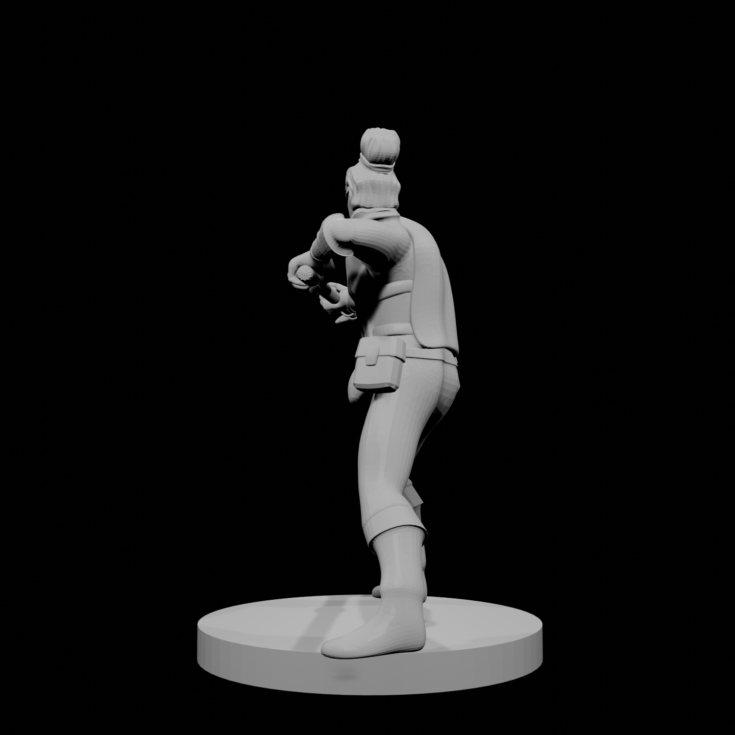 Human Male Fighter with Spear
