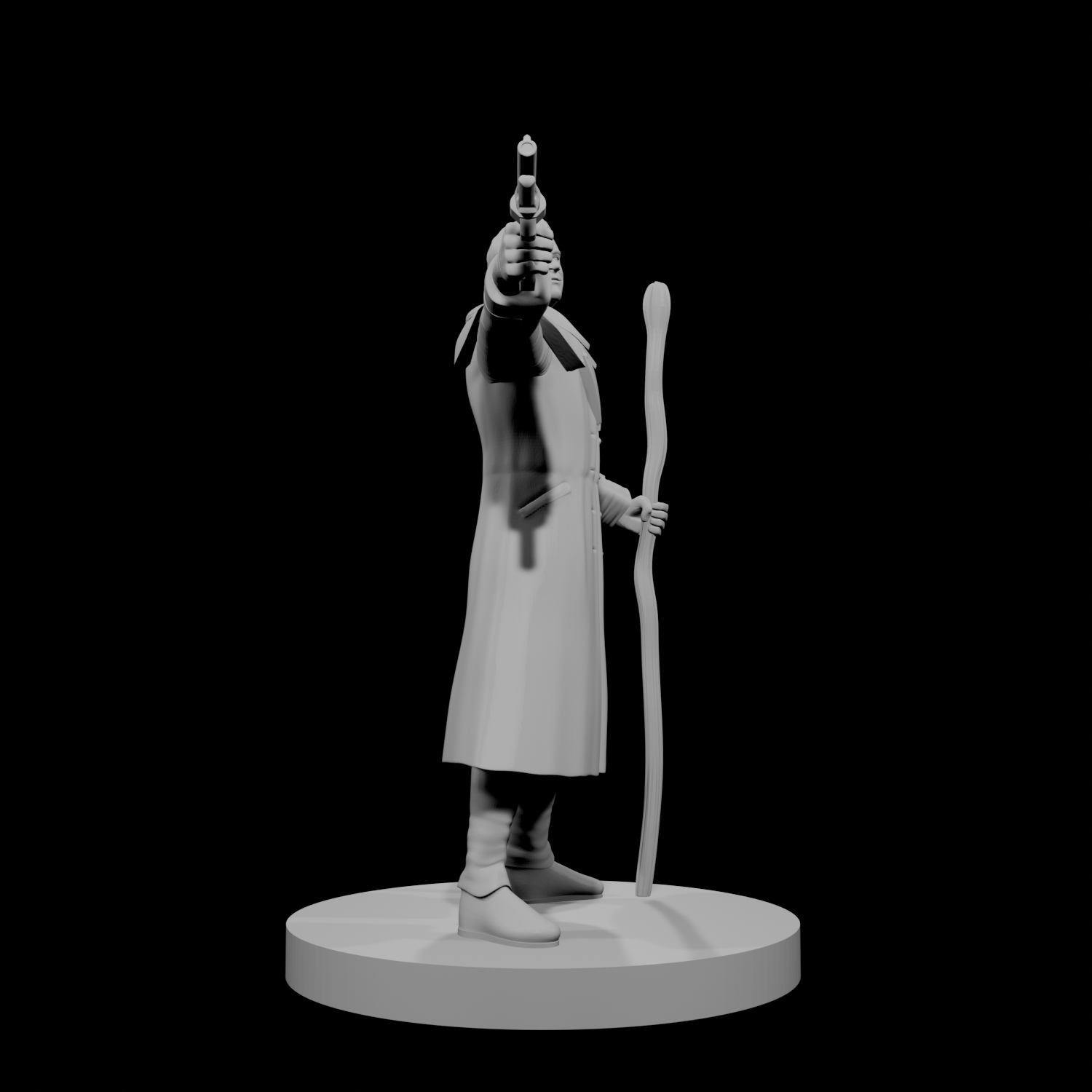 Human Male Gunslinger Wizard