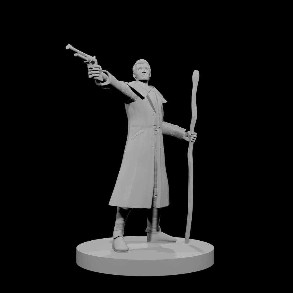 Human Male Gunslinger Wizard