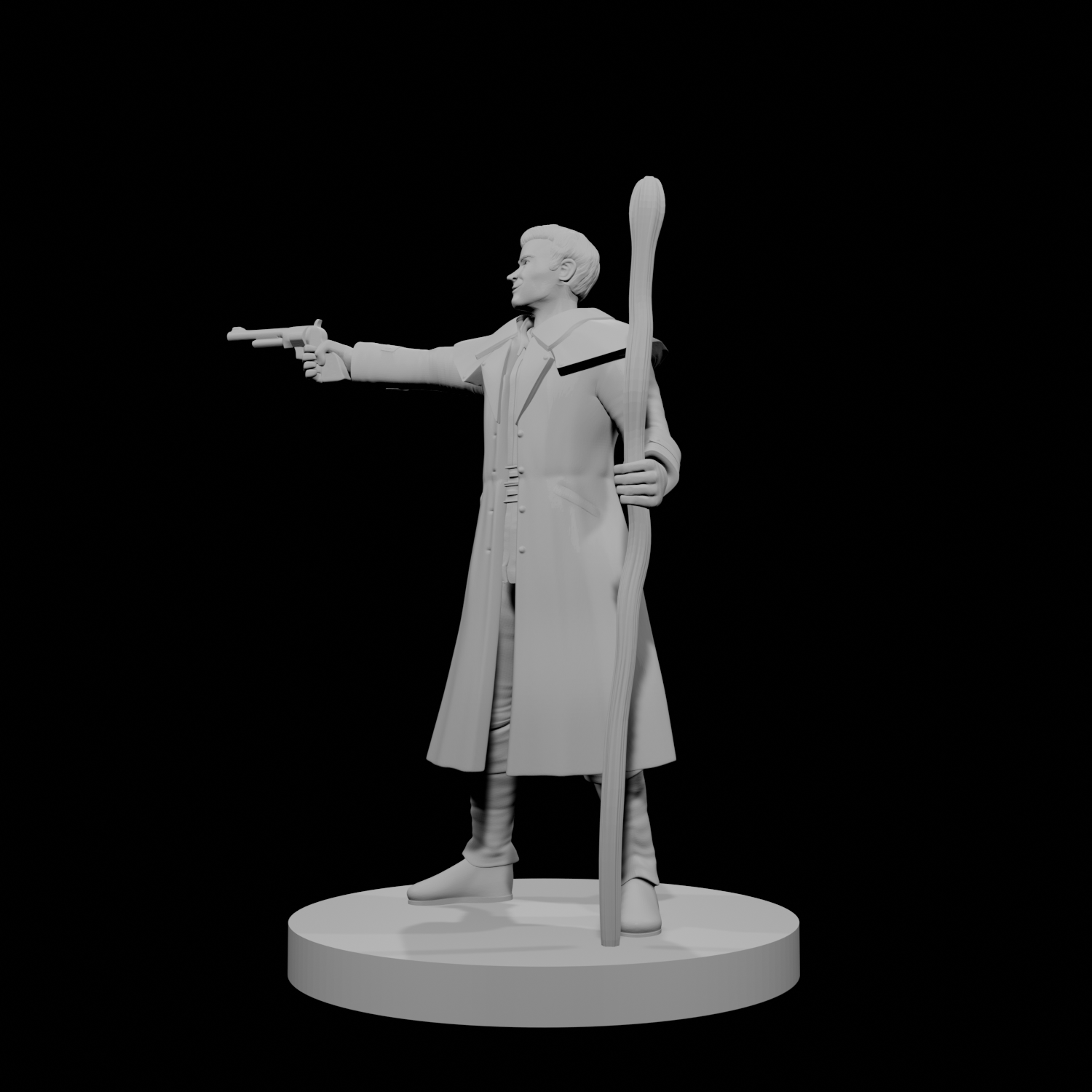 Human Male Gunslinger Wizard