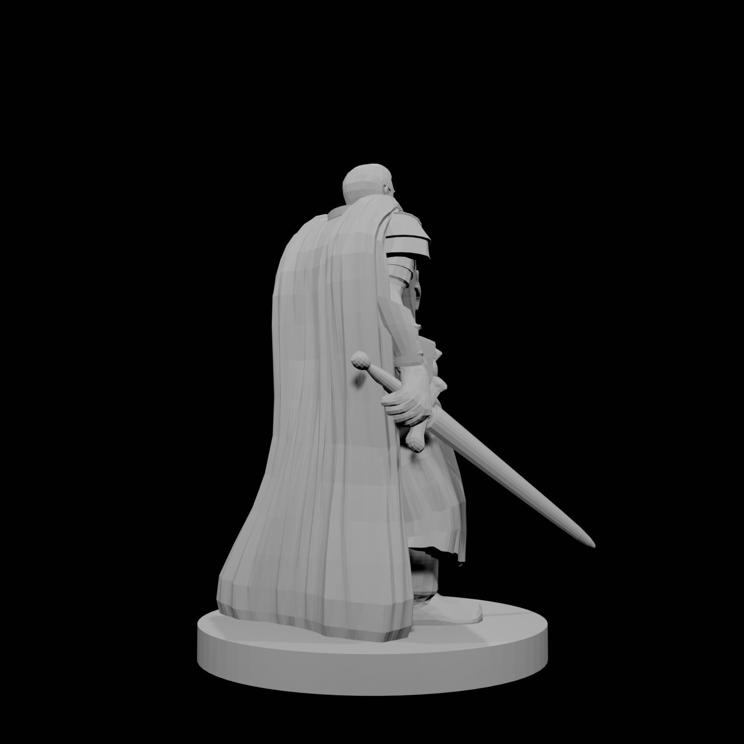 Human Male Light Cleric with Sword and Shield