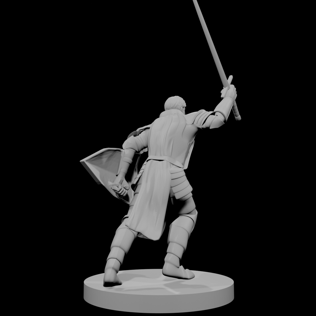 Human Male Paladin Charging