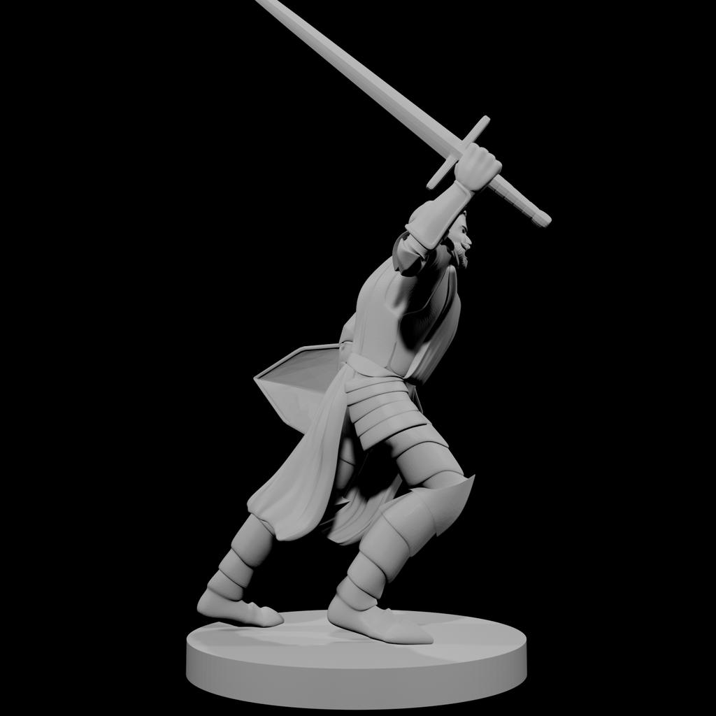 Human Male Paladin Charging